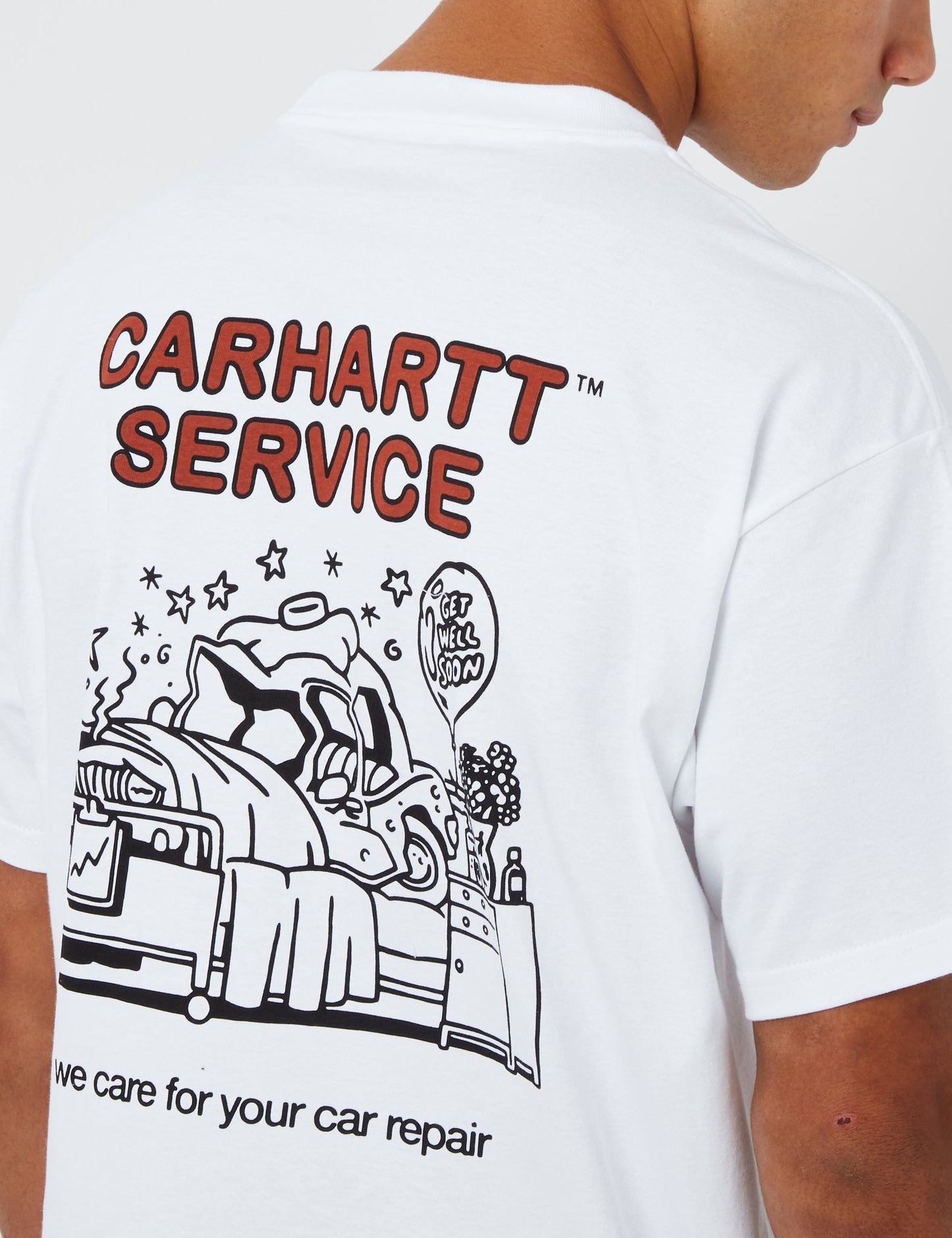 Auto-Reparatur T-Shirt (Bio) - Weiß