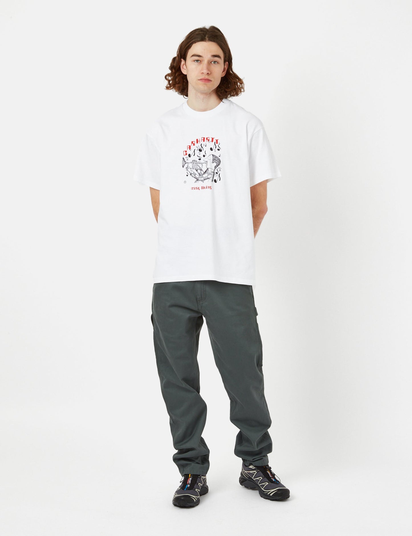 T-Shirt „Easy Living“ (Bio) – Weiß