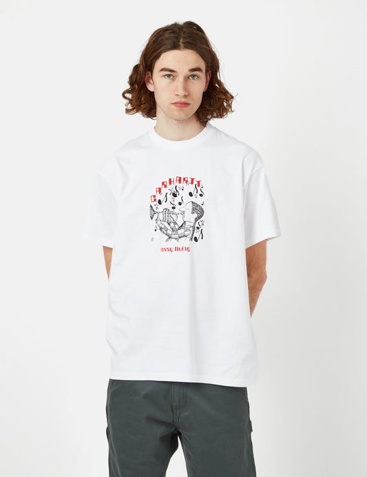T-shirt Easy Living (bio) - Blanc