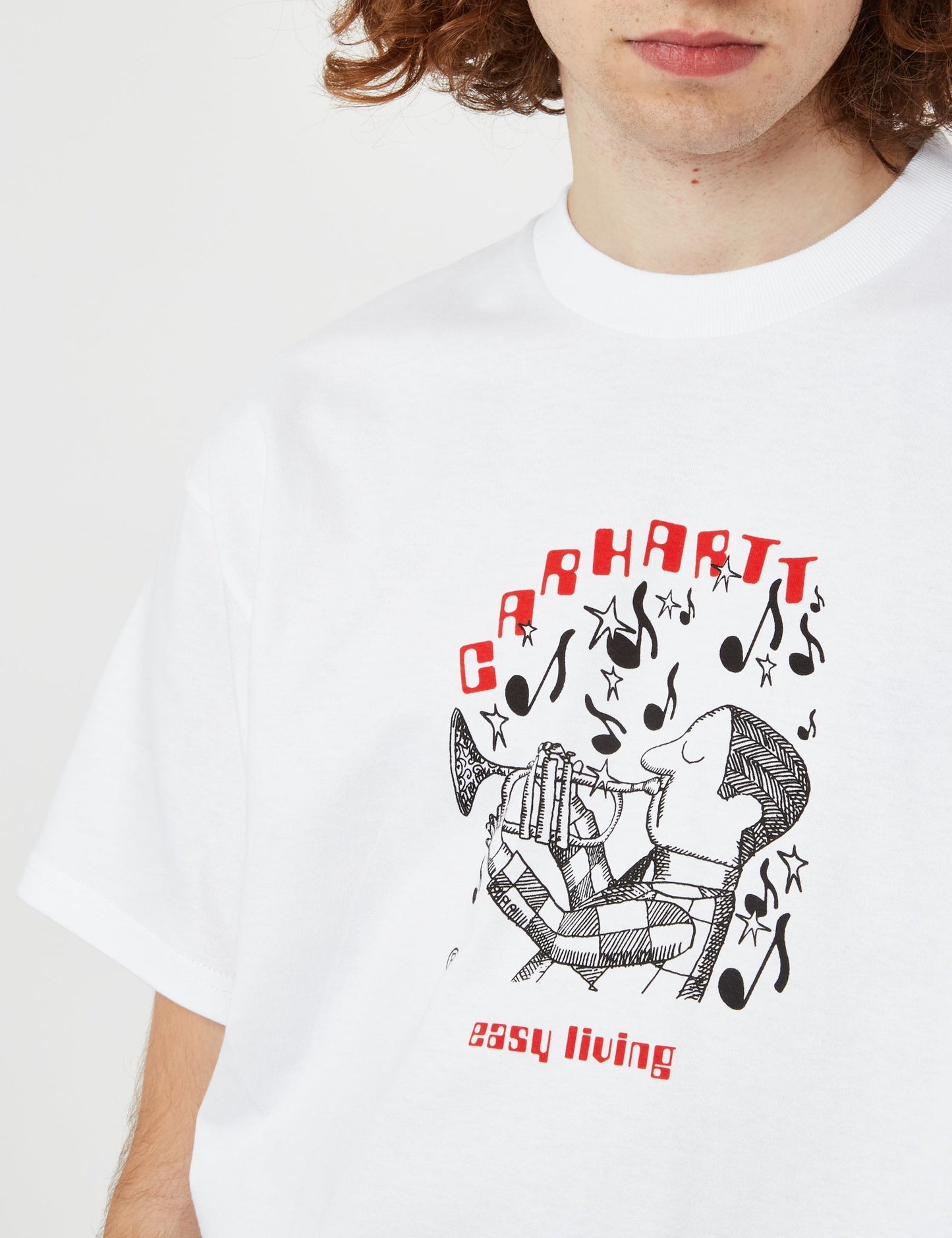 T-Shirt „Easy Living“ (Bio) – Weiß