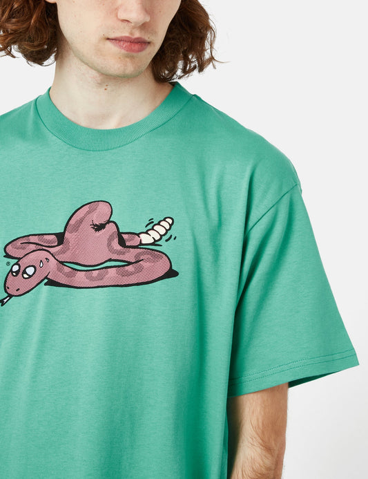 T-shirt Serpent (Bio) - Vert Aqua