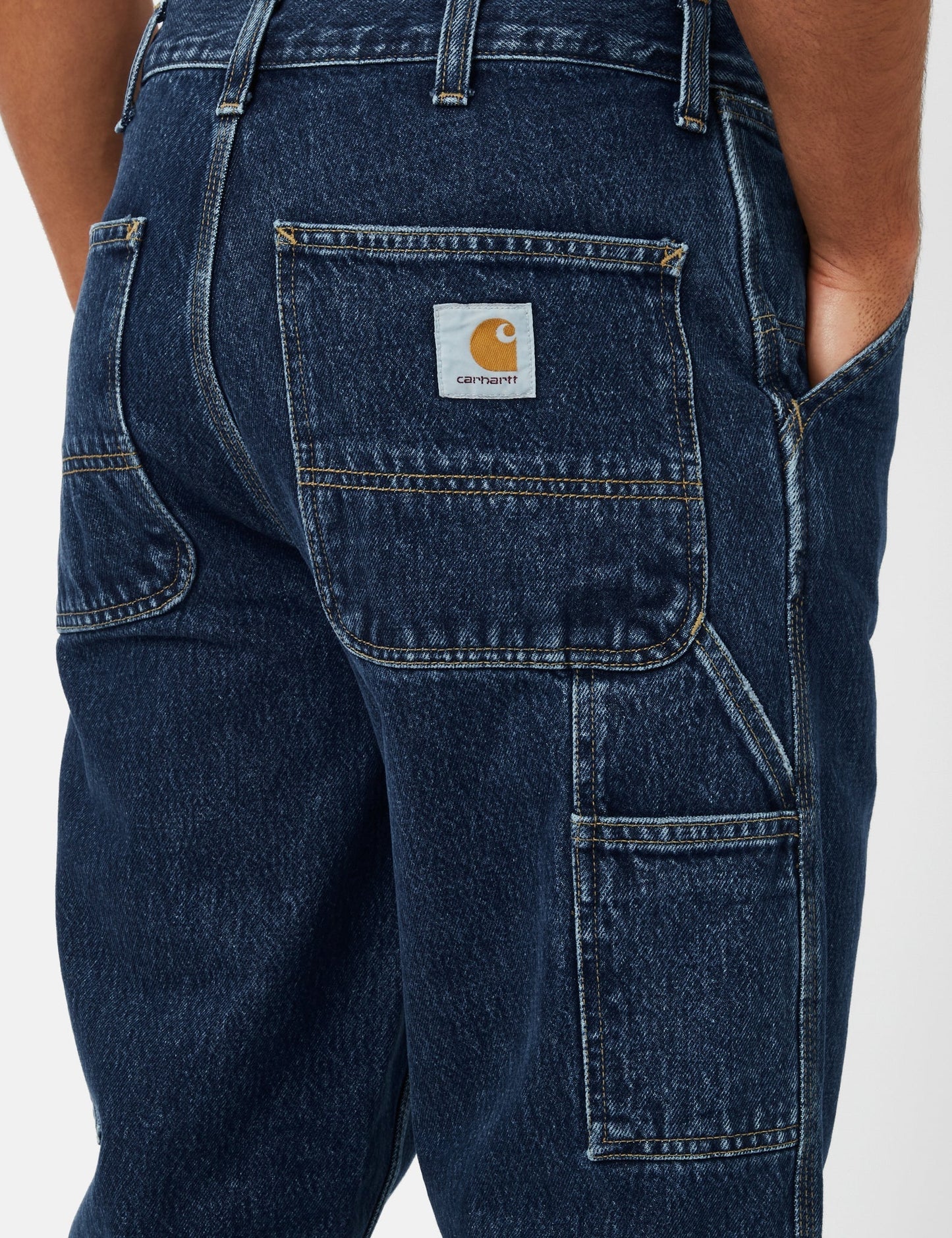 Pantalon Simple Genou (Denim Smith) - Bleu Délavé