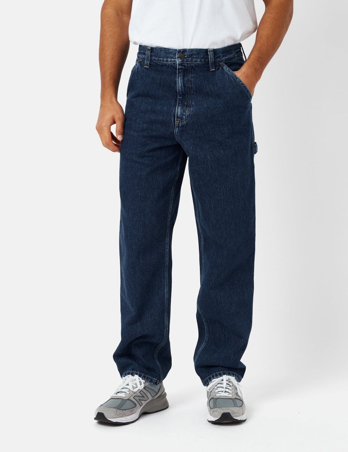 Pantalon Simple Genou (Denim Smith) - Bleu Délavé