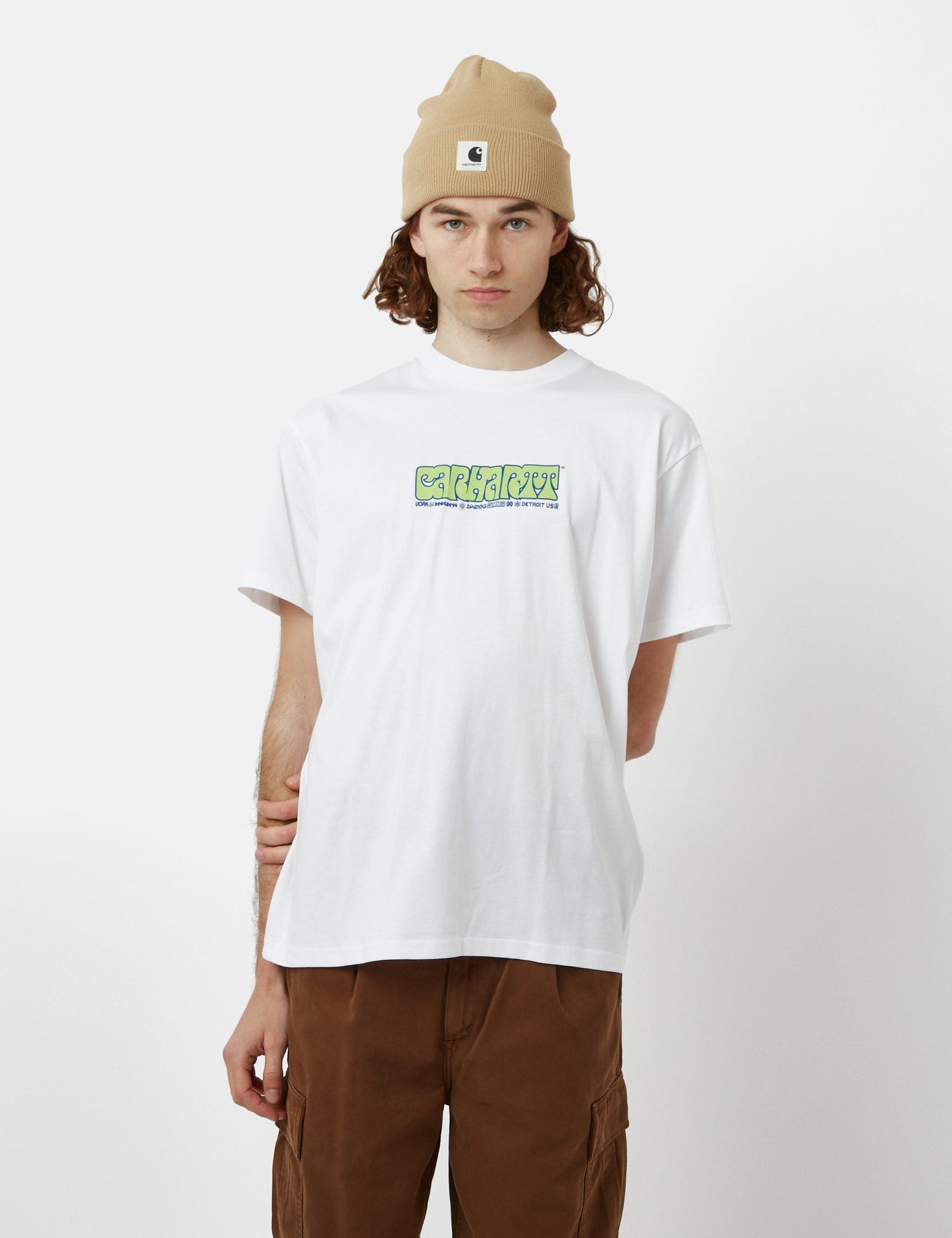 T-shirt Heat Script (Bio) - Blanc