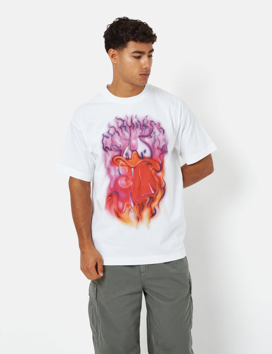 Babybürste Ente T-Shirt (Bio) - Weiß