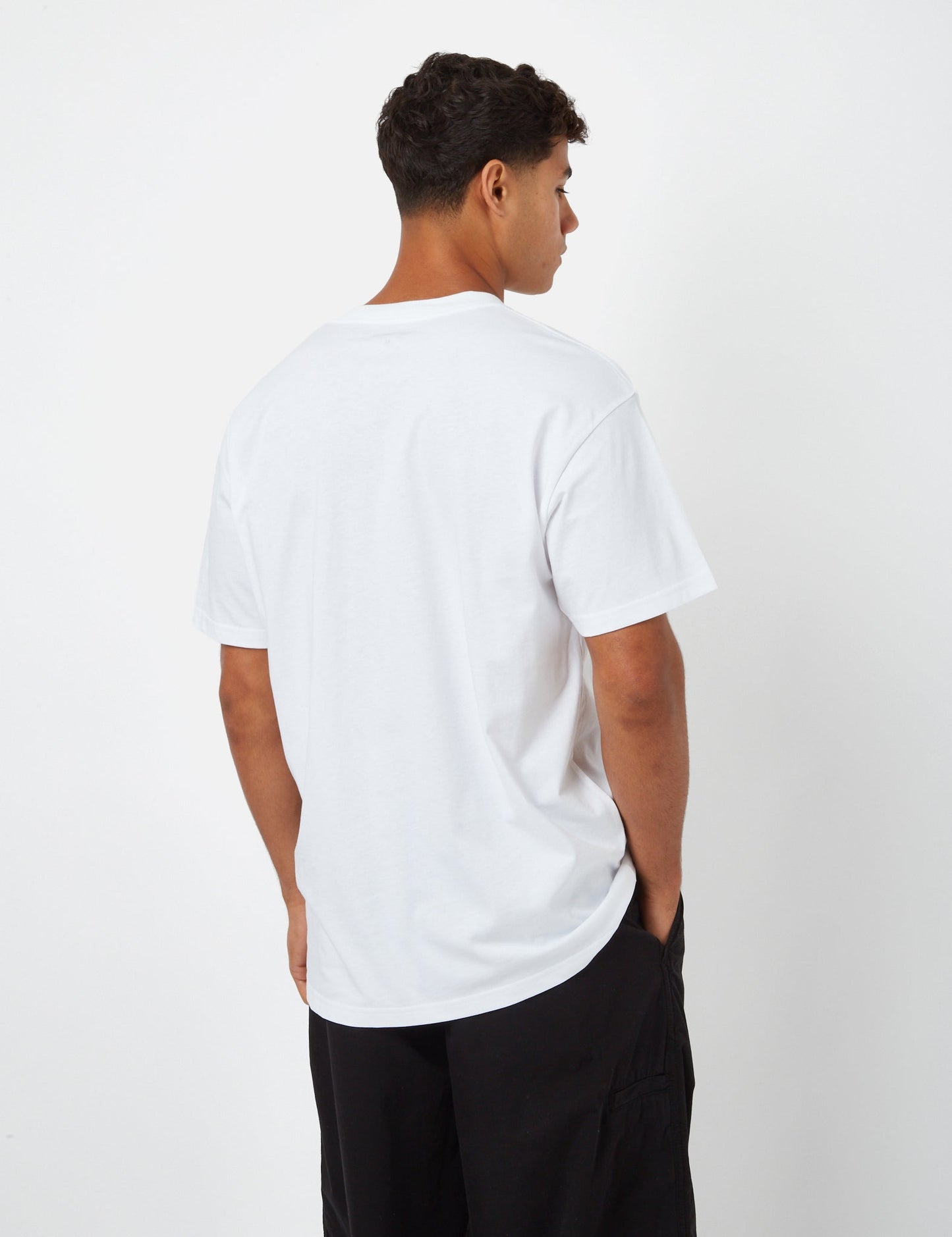 T-shirt Cœur de poche (ample) - Blanc