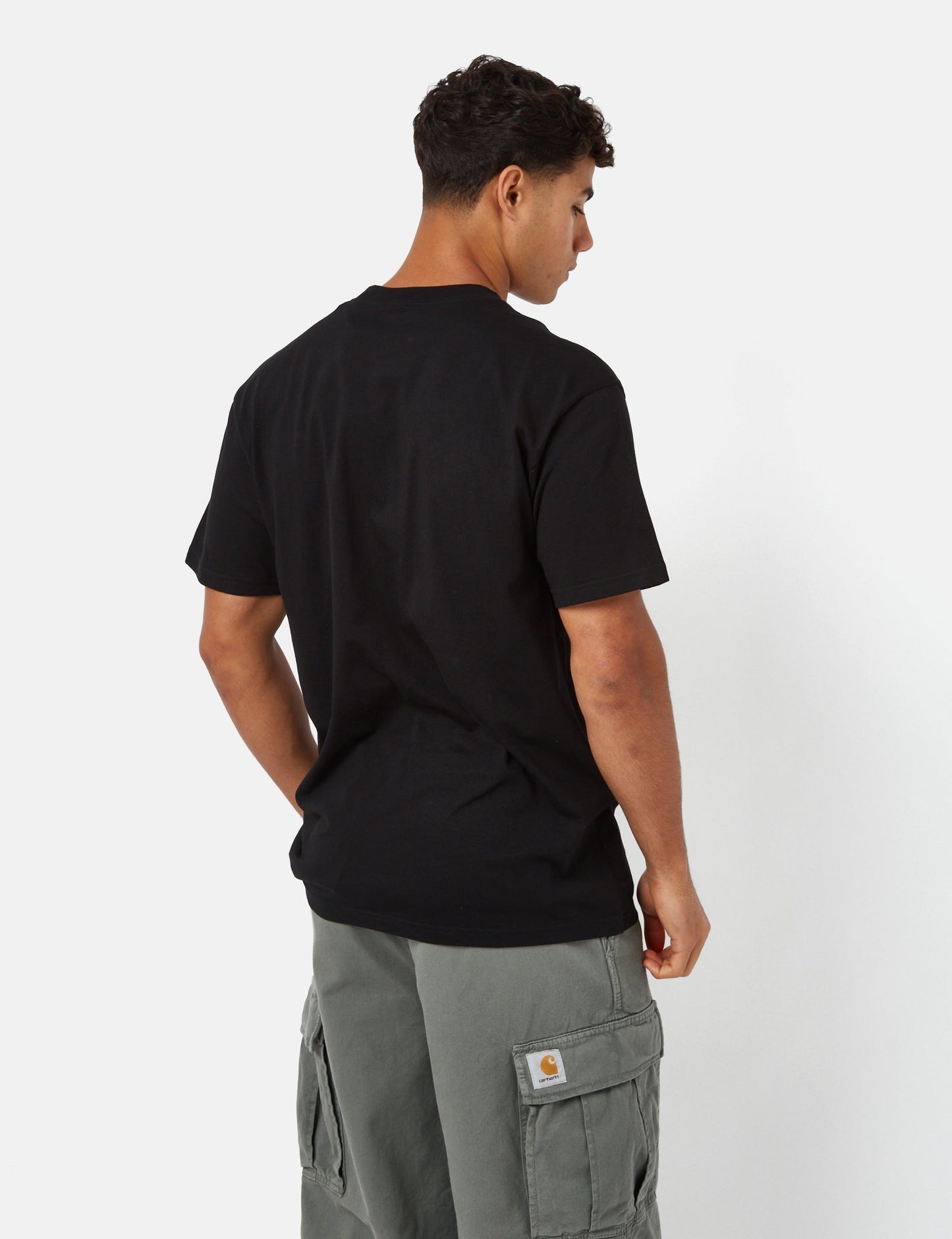 T-shirt Pocket Heart (ample) - Noir