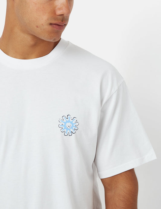 T-shirt Splash (ample) - Blanc délavé à la pierre
