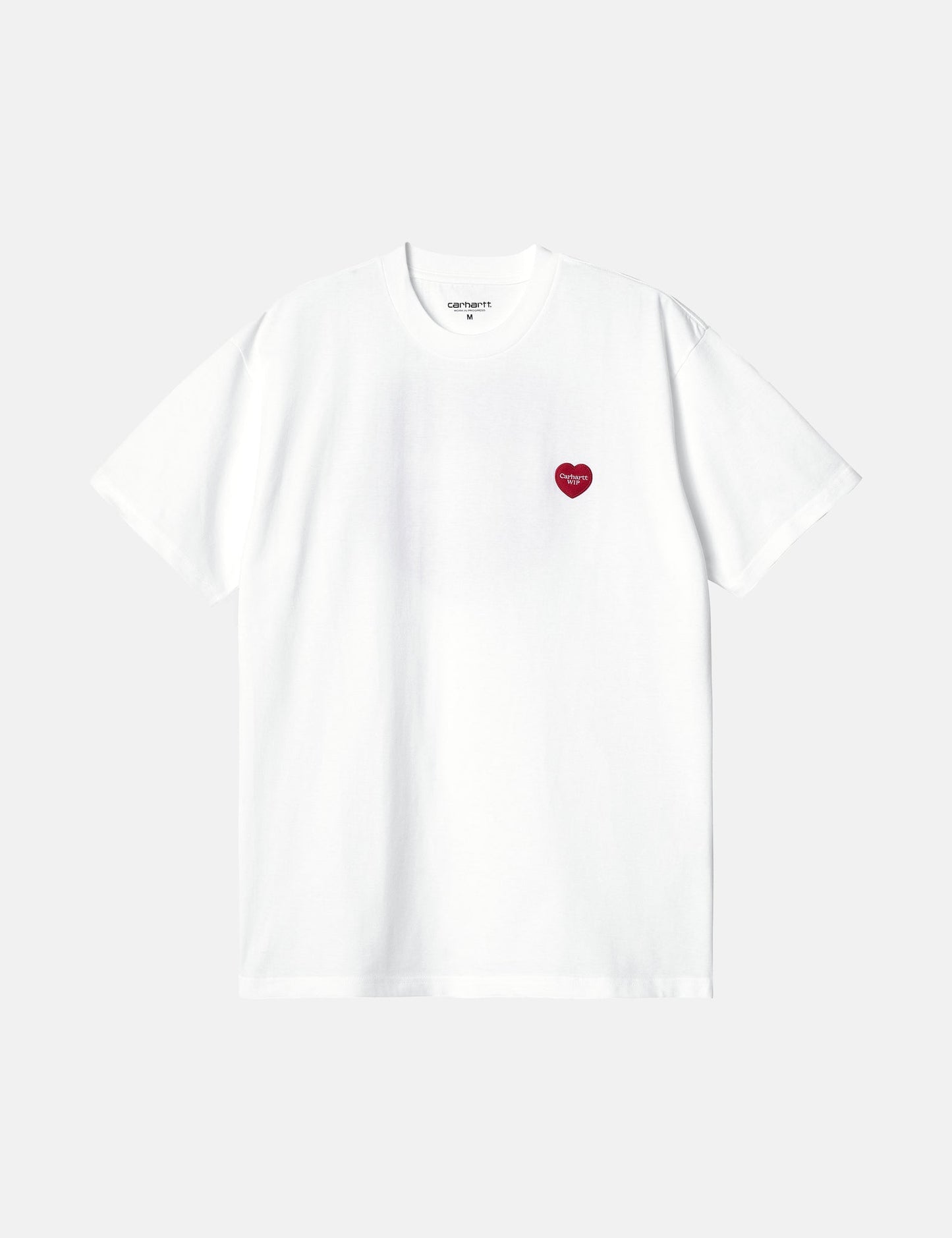T-Shirt mit Doppelherz (Bio) – Weiß