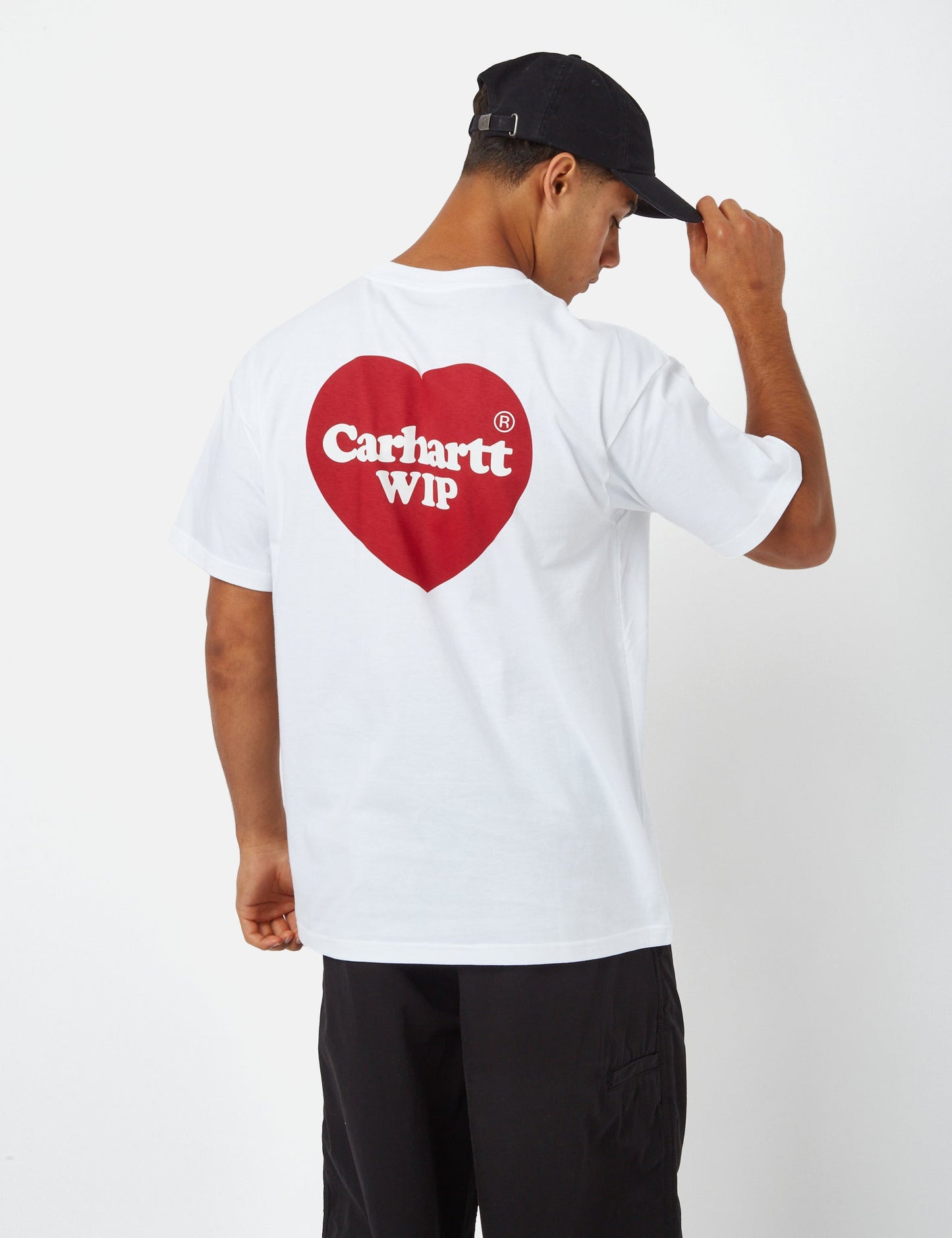 T-Shirt mit Doppelherz (Bio) – Weiß