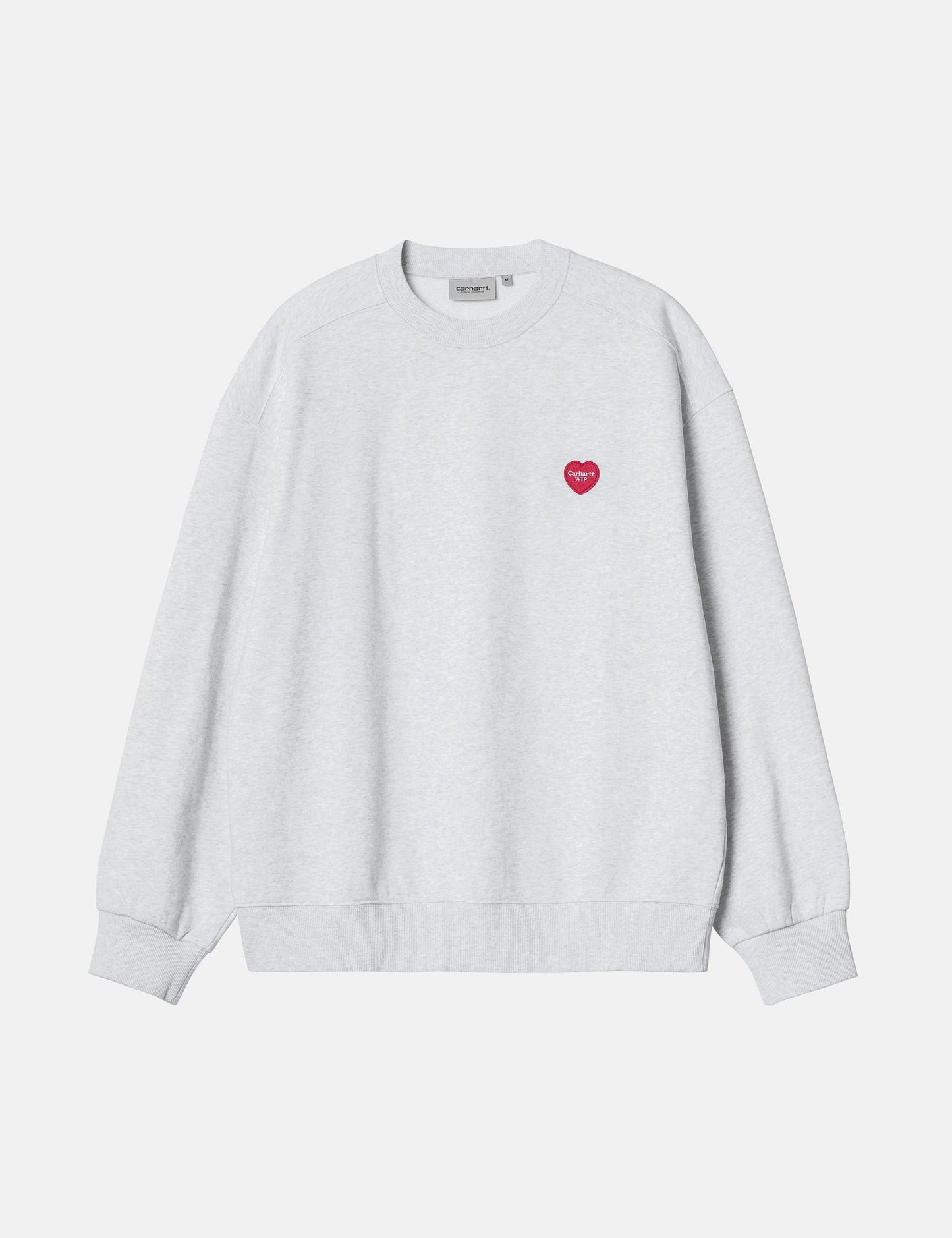 Sweat-shirt Cœur - Gris chiné