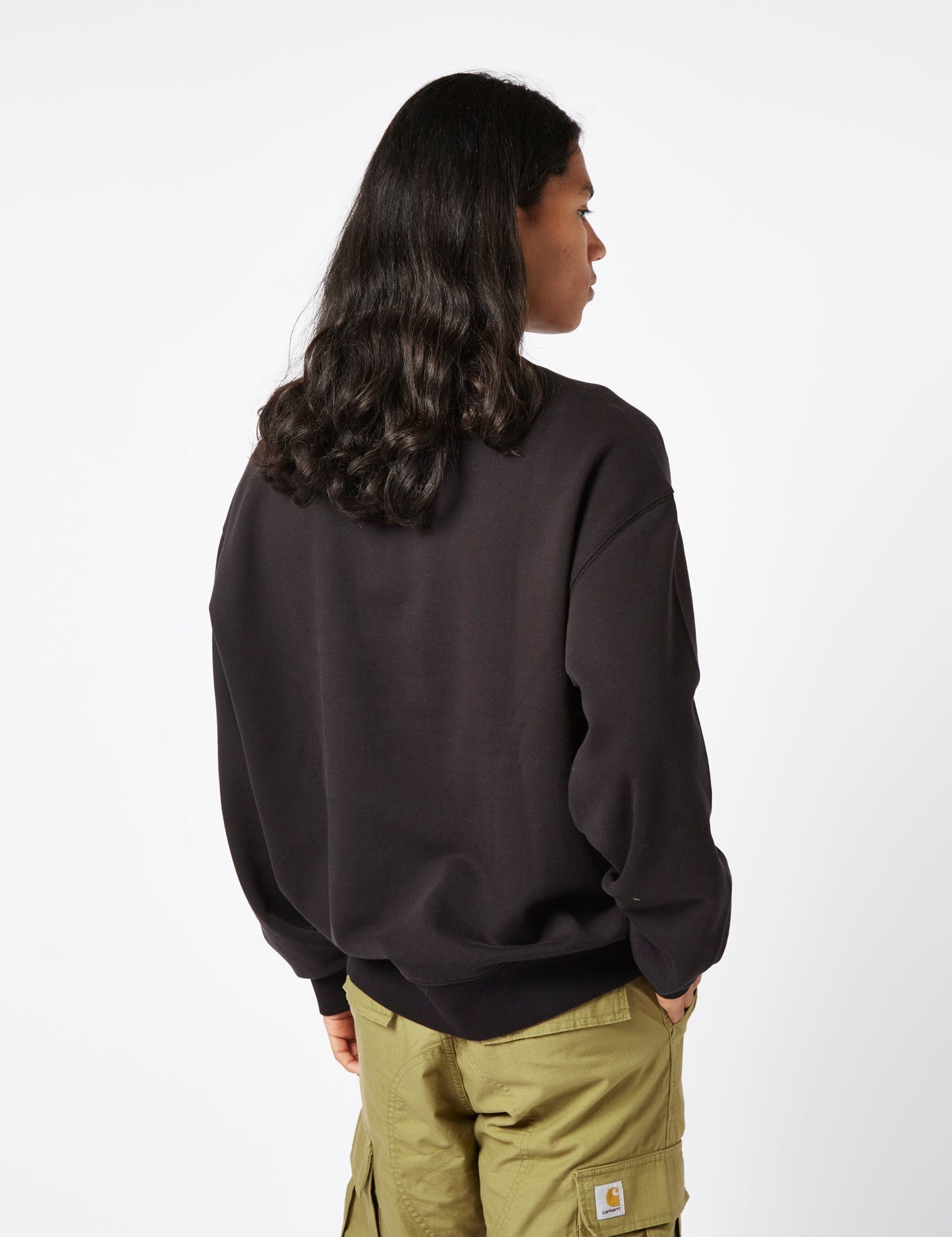 Herz-Patch-Sweatshirt – Schwarz
