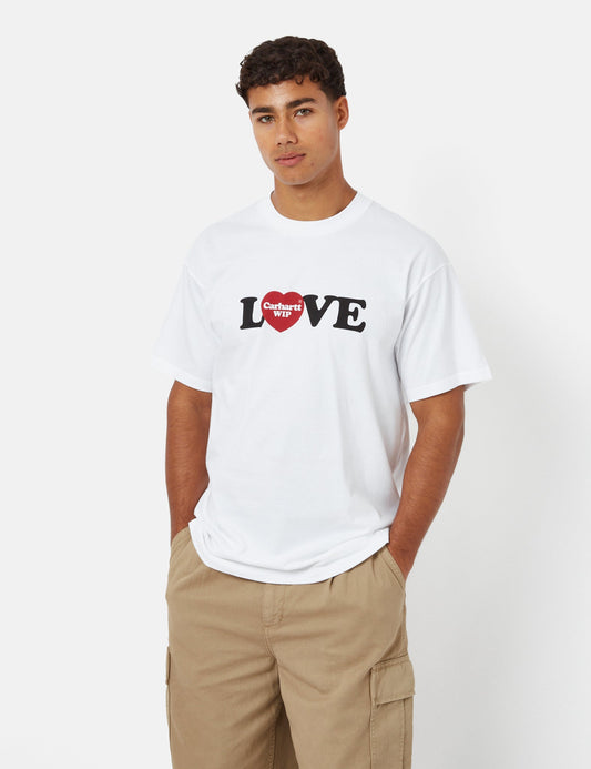 T-shirt Love (biologique) - Blanc