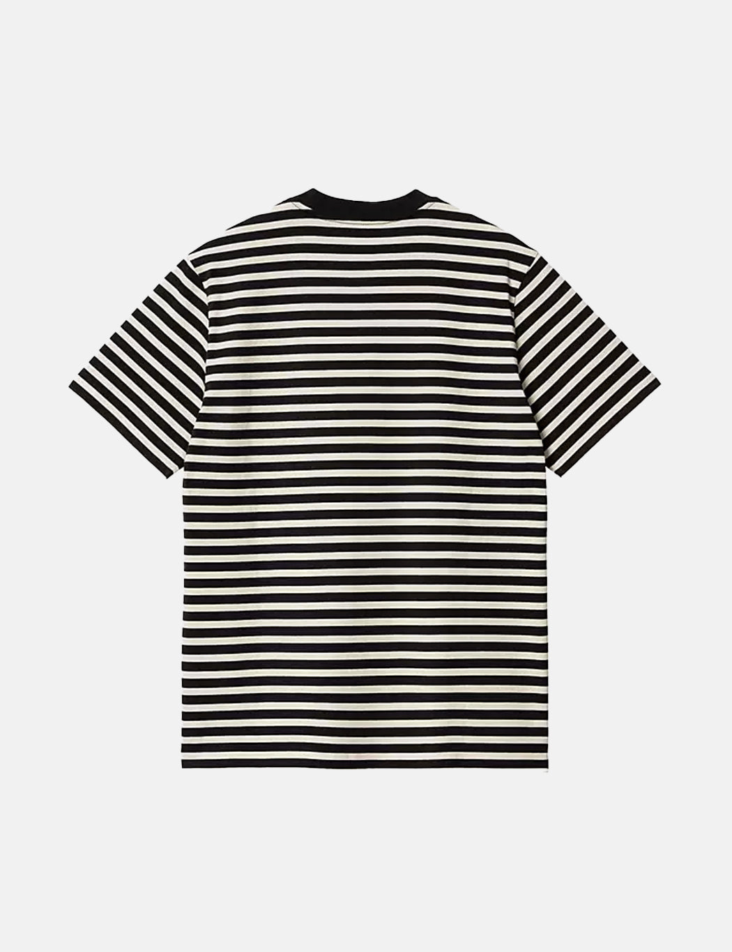 Seidler Pocket T-Shirt (Seidler Stripe) – Salt Grey/Black