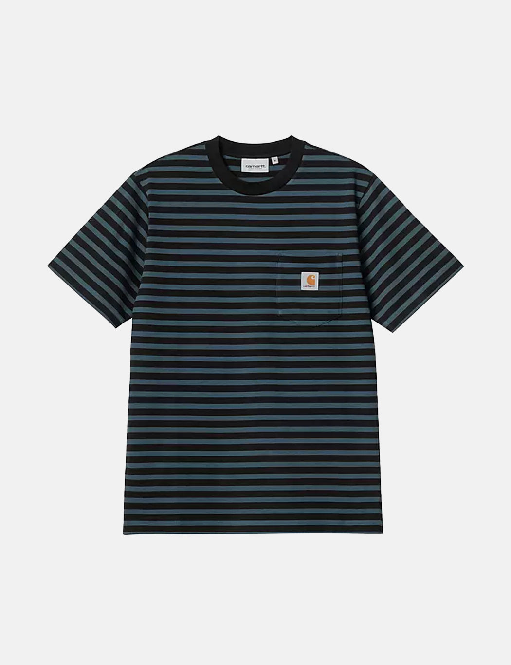 Seidler Pocket T-Shirt (Seidler Streifen) – Squid Dunkelblau/Schwarz