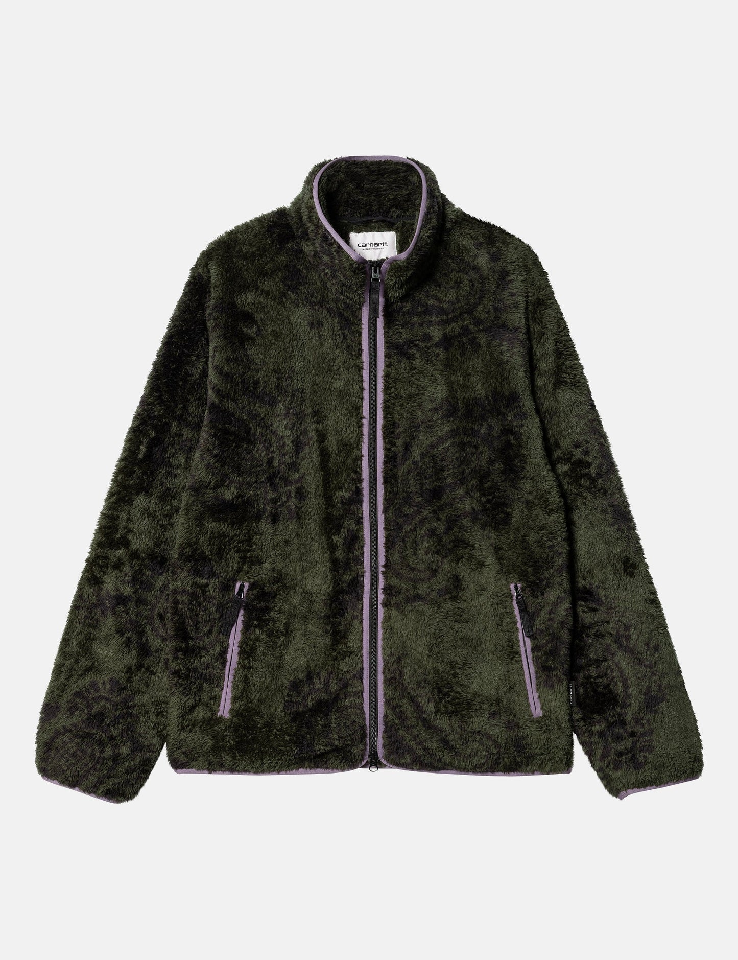 Jebson Sweatjacke (Paisley Big Print) – Plant Green/Glassy Purple