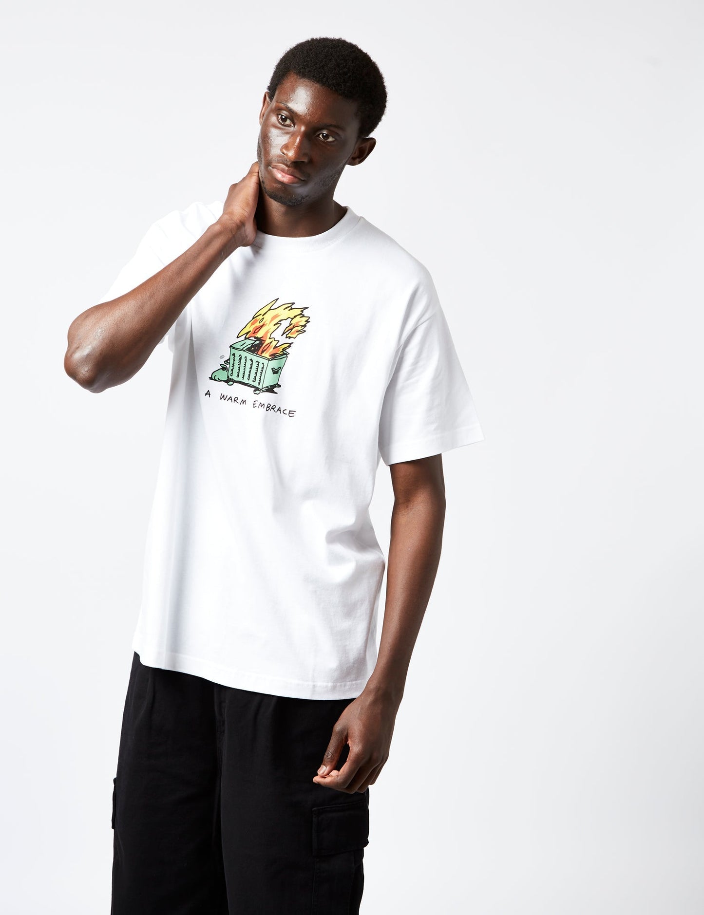 T-shirt « Tendre étreinte » (biologique) - Noir