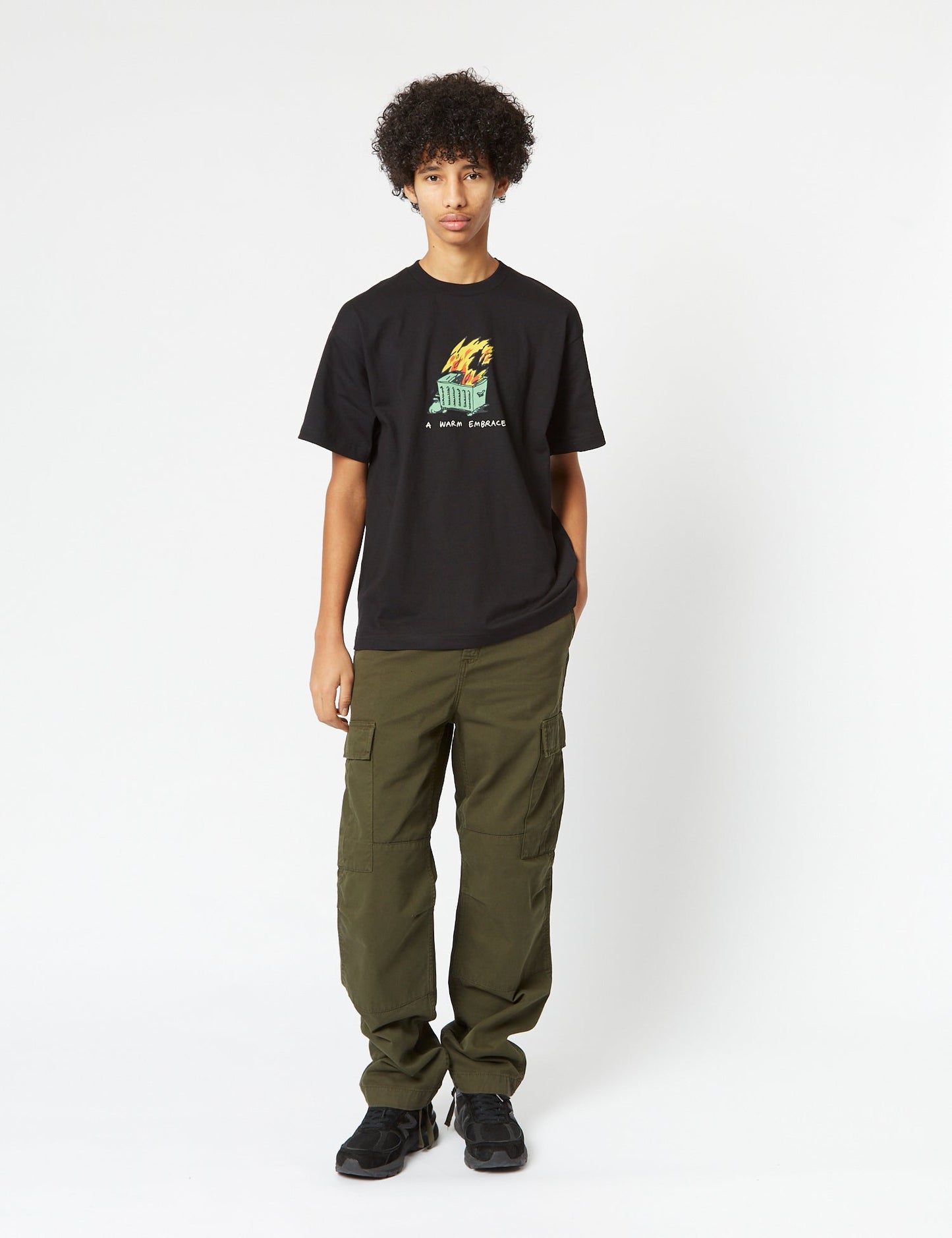 T-shirt « Tendre étreinte » (biologique) - Noir