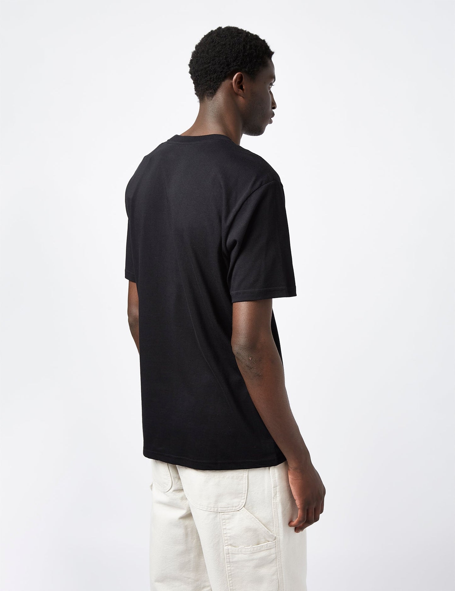 Dandelion Script T-Shirt (regulär geschnitten) – Schwarz