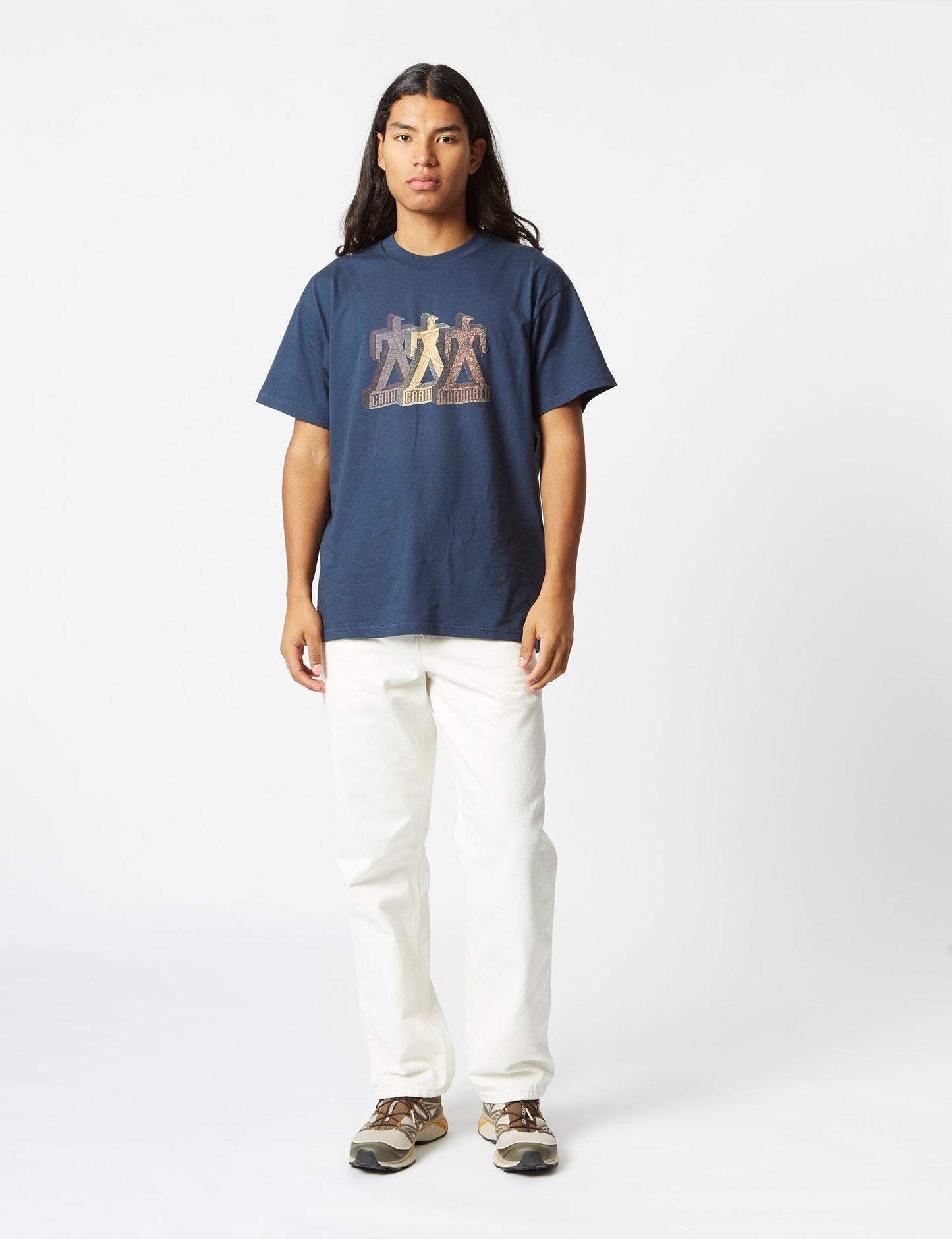T-Shirt Built (Ample) - Bleu