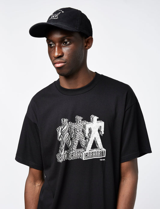 Built T-Shirt (locker geschnitten) – Schwarz