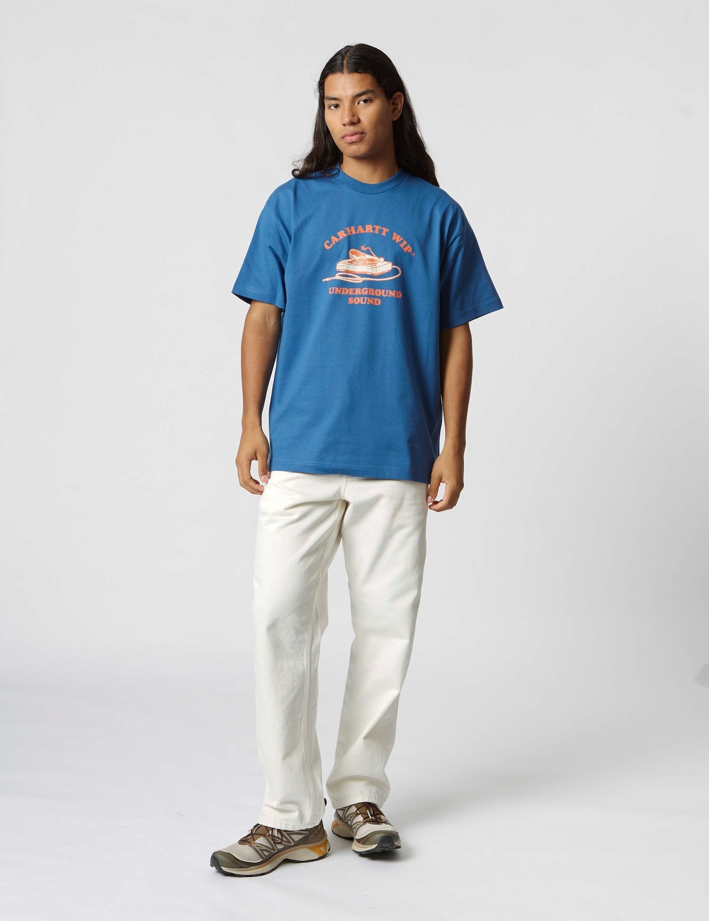 T-shirt Underground Sound (biologique) - Bleu Liberty