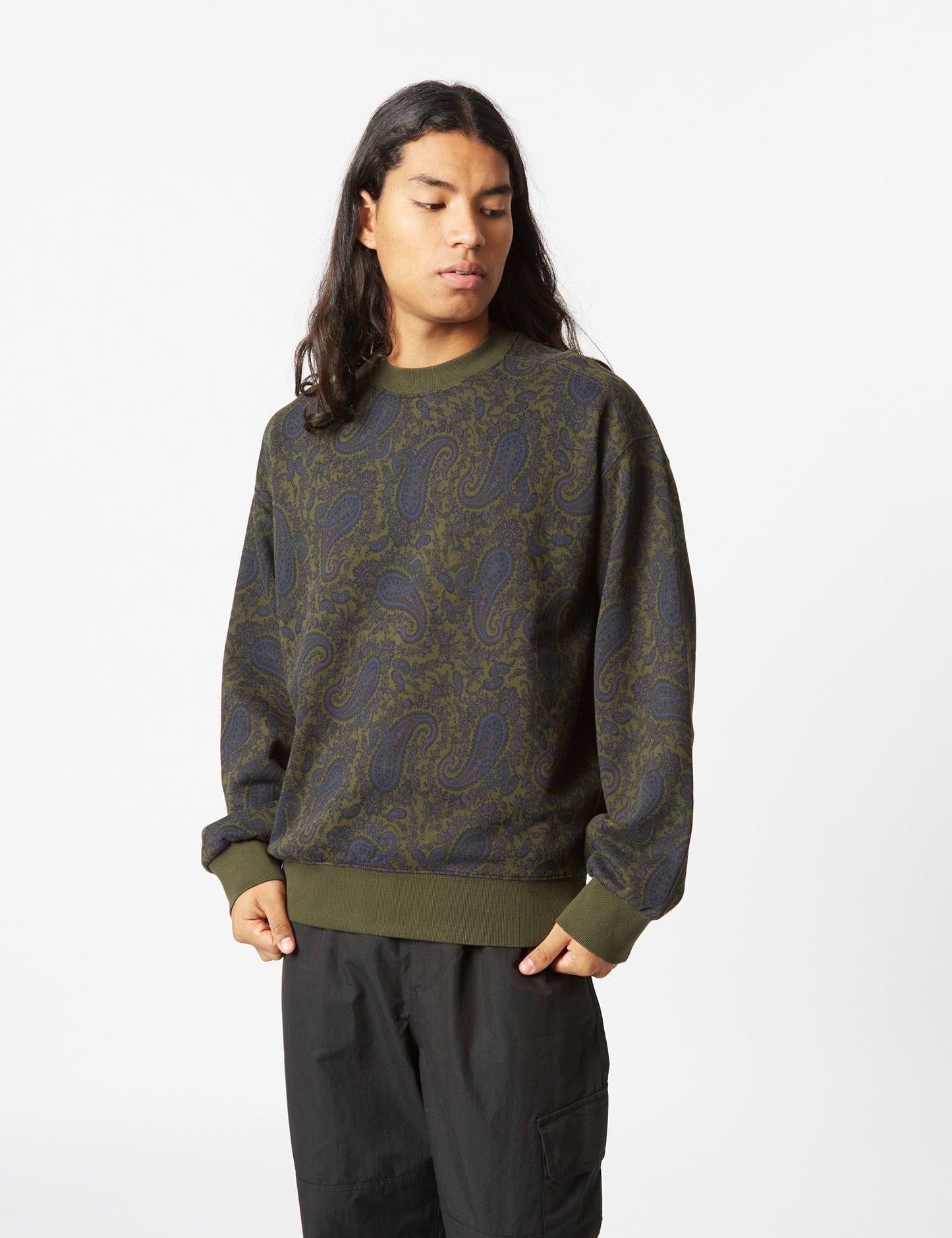 Sweat-shirt Paisley (Imprimé Paisley) - Marron Buckeye