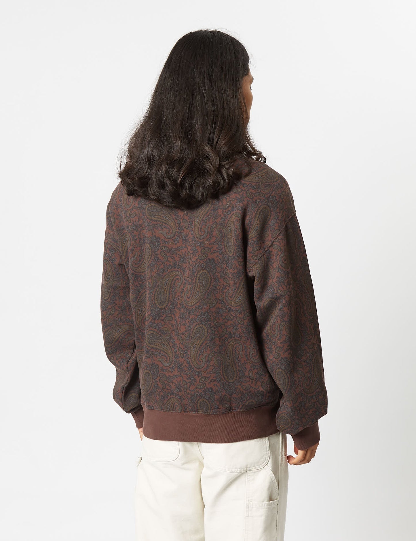 Sweat-shirt Paisley (Imprimé Paisley) - Marron Buckeye