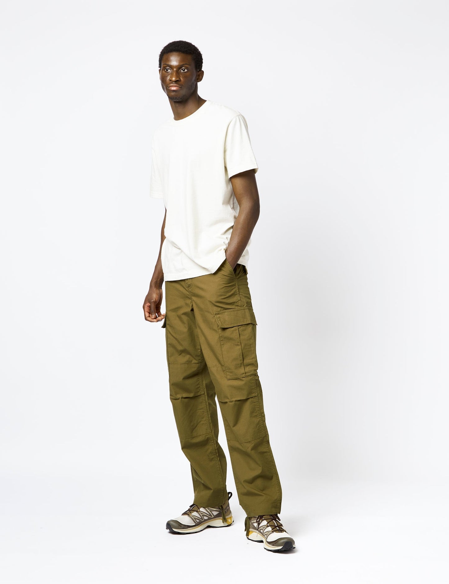 Pantalon cargo classique (Ripstop) - Vert Highland