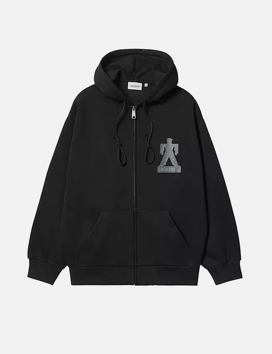 Veste de survêtement Built à capuche - Noir