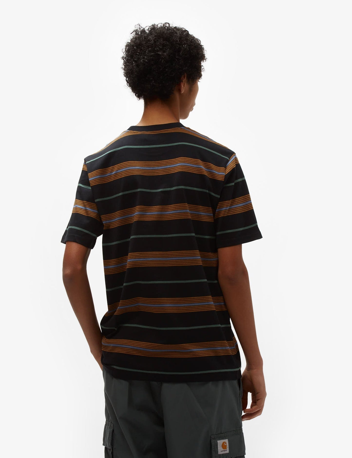 Haynes Gestreiftes T-Shirt - Schwarz