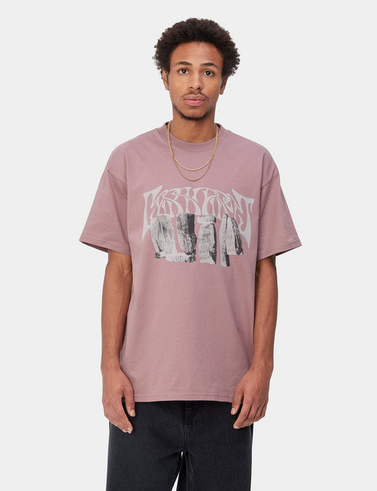 T-shirt Pagan (biologique) - Rose Daphné/Beige