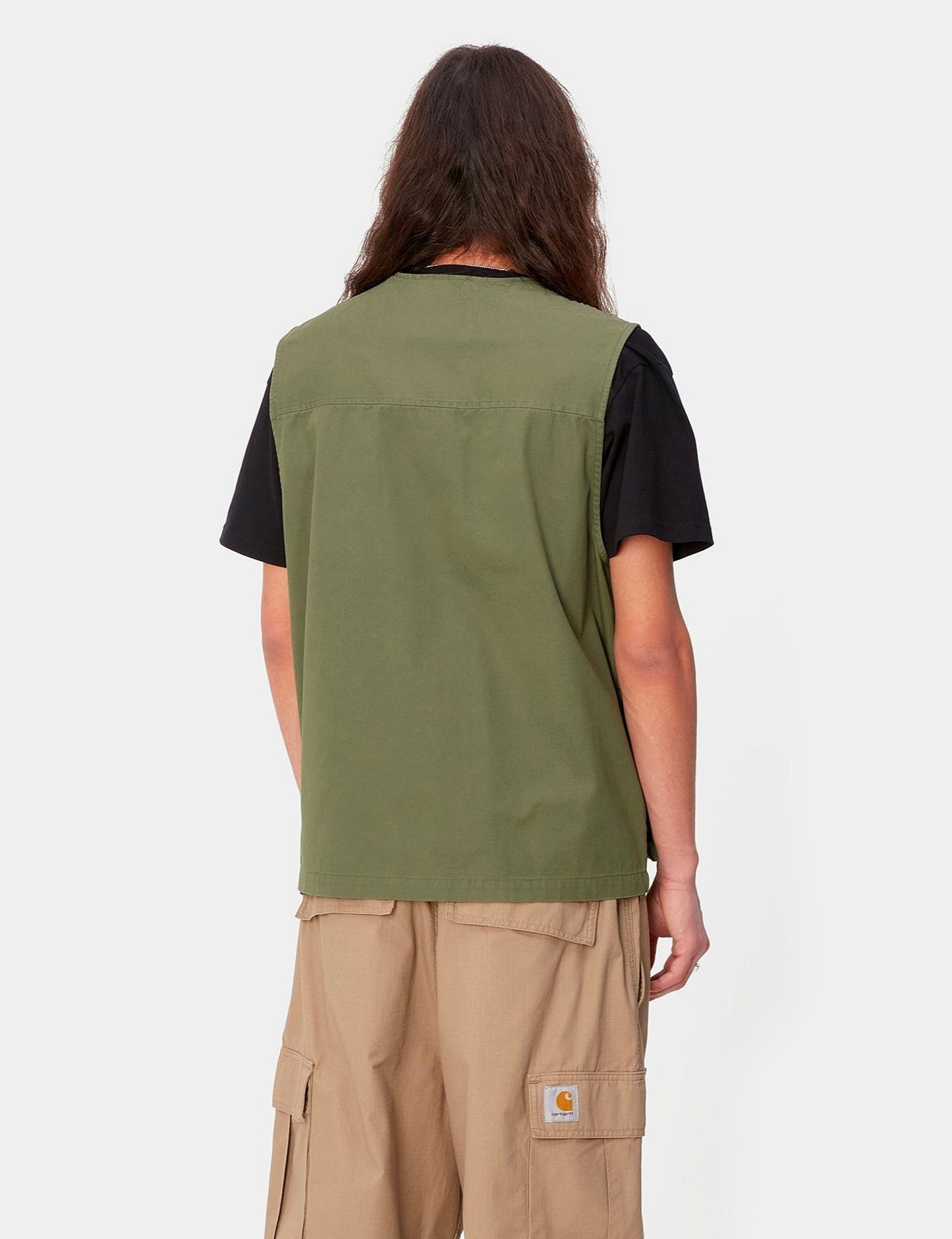 Gilet Unity - Dundee Green, délavé aux enzymes, épais
