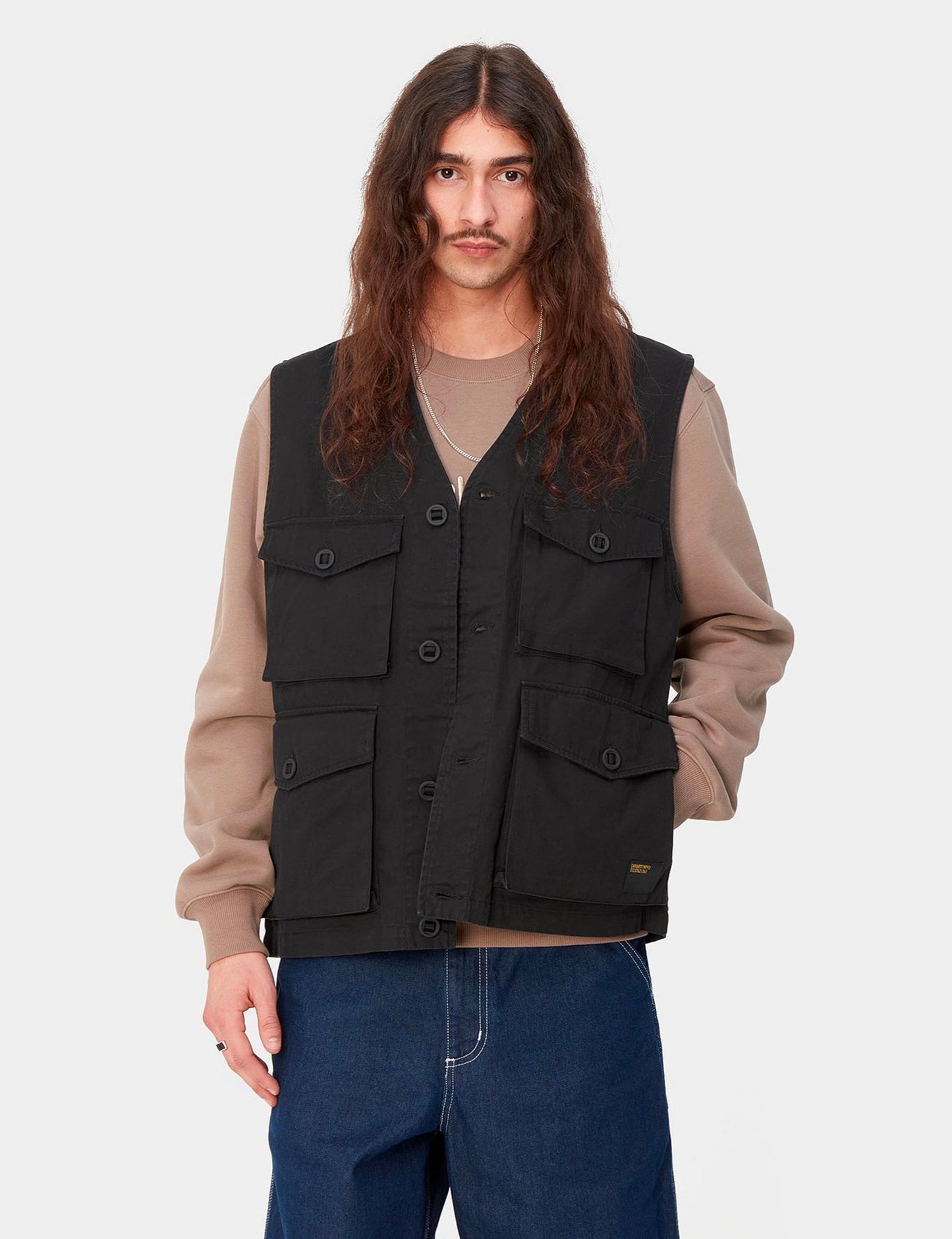 Gilet Unity - Dundee Green, délavé aux enzymes, épais