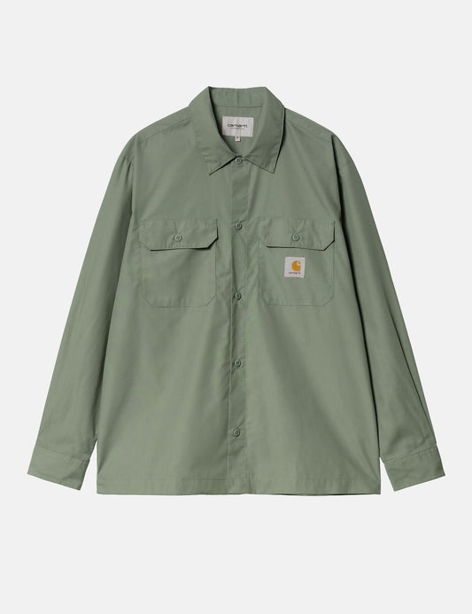 Chemise artisanale manches longues - Vert forêt