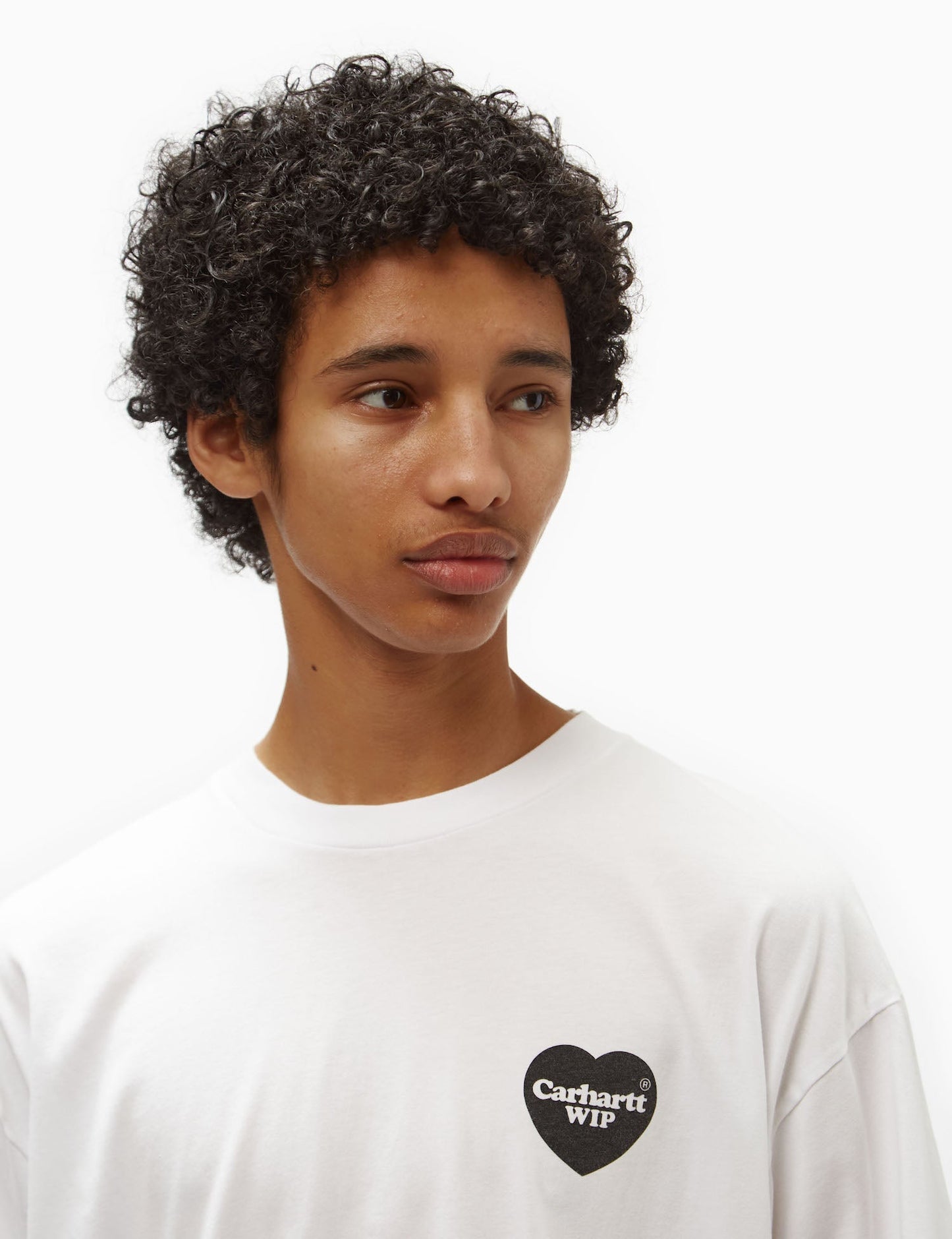 T-Shirt mit Herz-Bandana-Print (leger geschnitten) – Weiß