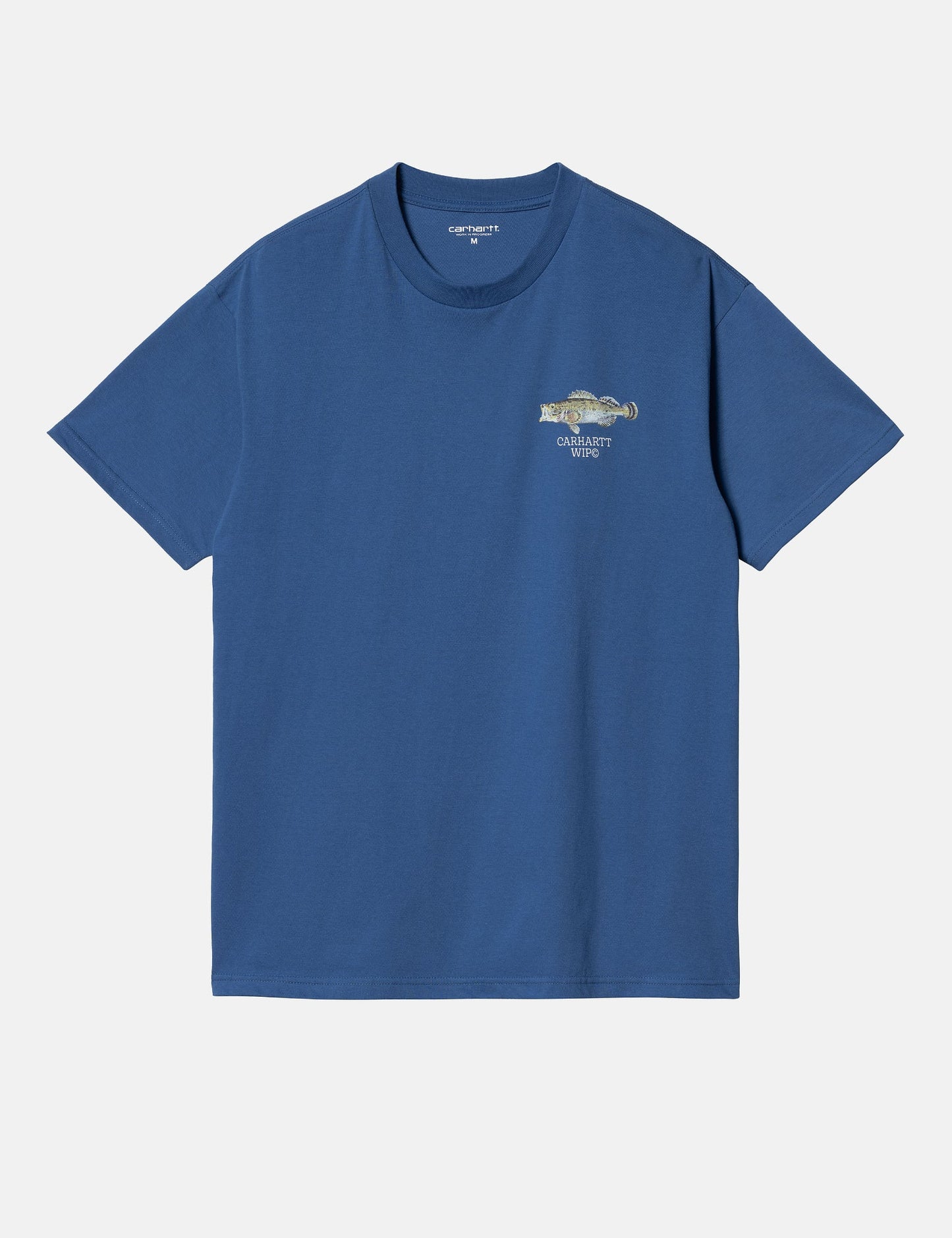 Fisch-T-Shirt (locker sitzend) – Acapulcoblau