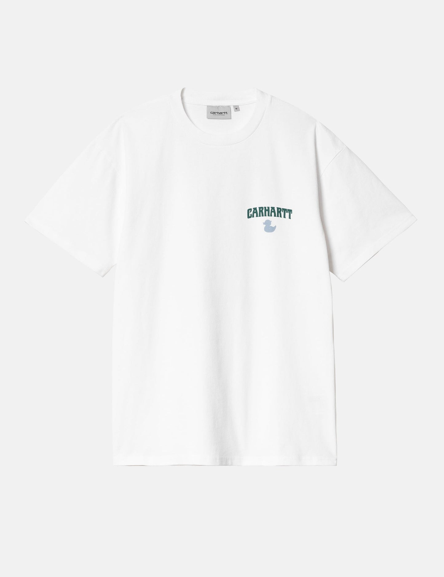 Duckin' T-Shirt (Loose) - Weiß Garment Dyed