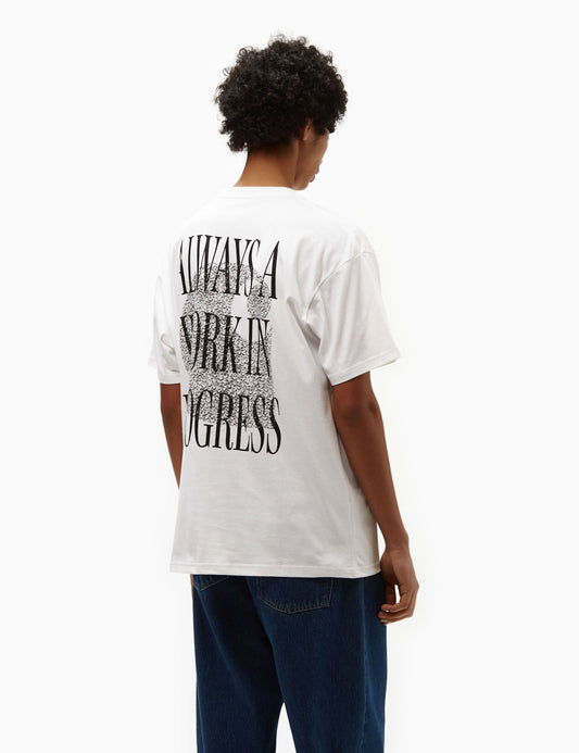 T-shirt Always a WIP (ample) - Blanc