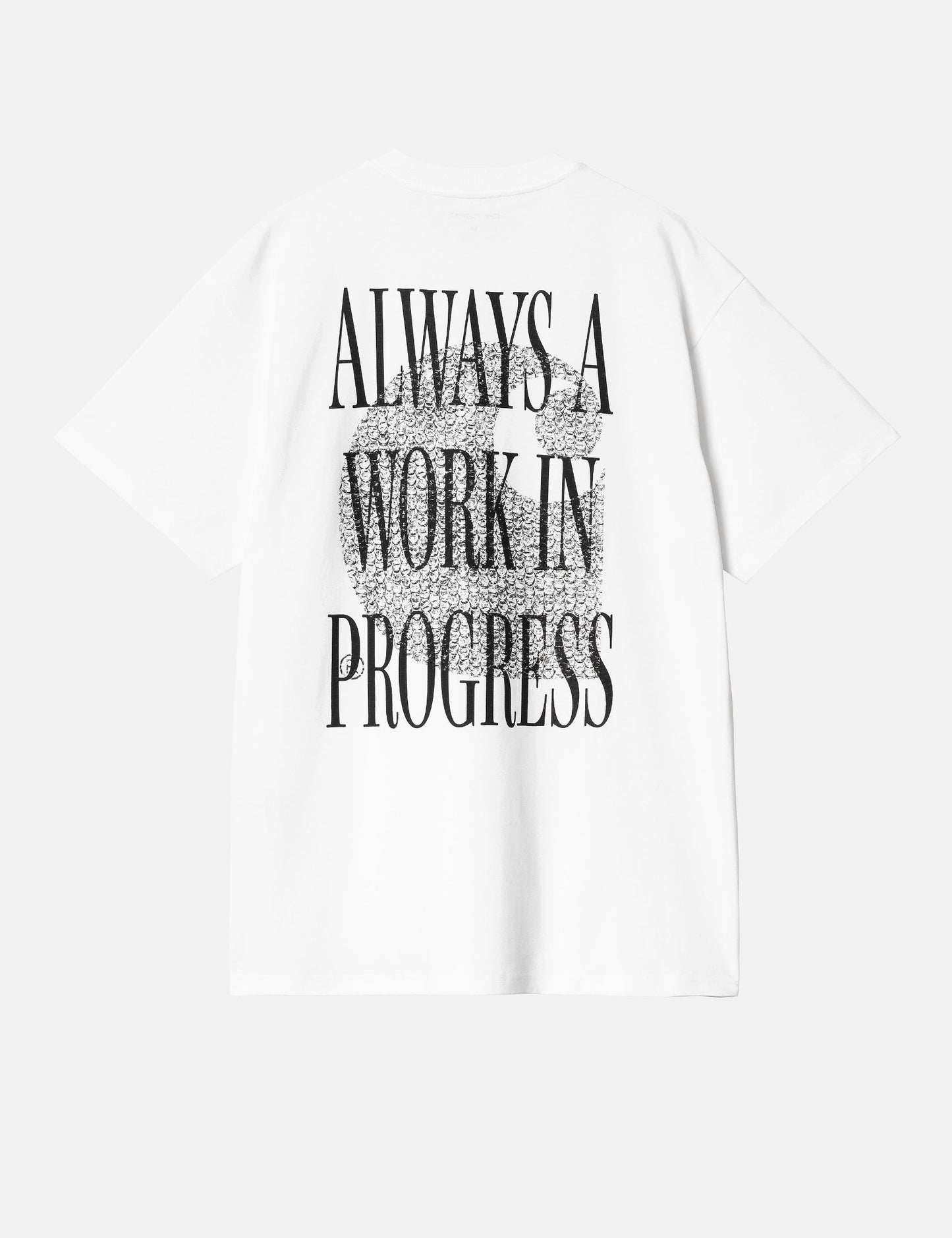 T-shirt Always a WIP (ample) - Blanc