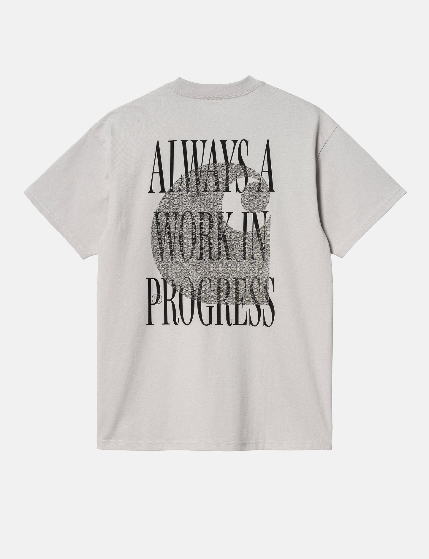 T-shirt Always a WIP (ample) - Blanc