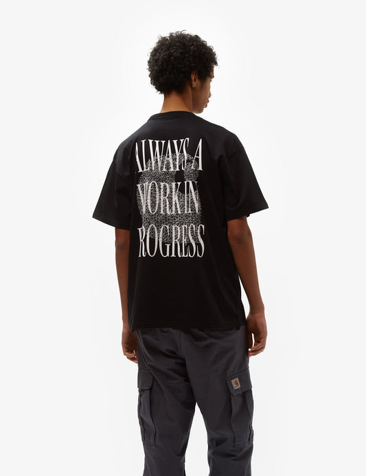 T-Shirt Toujours en cours (Ample) - Noir
