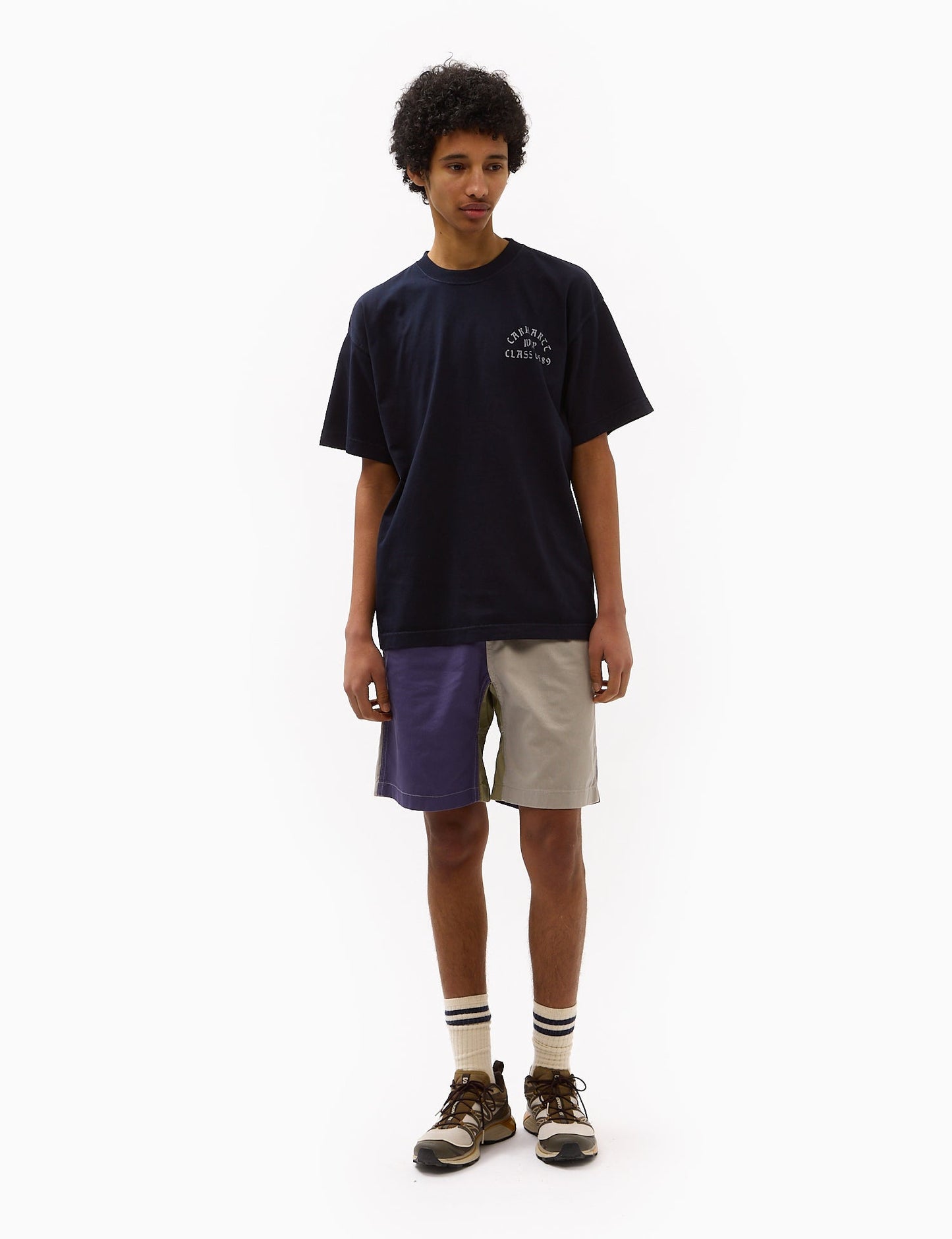 T-Shirt S/S Klasse von 89 (locker geschnitten) – Dunkelblau/Weiß