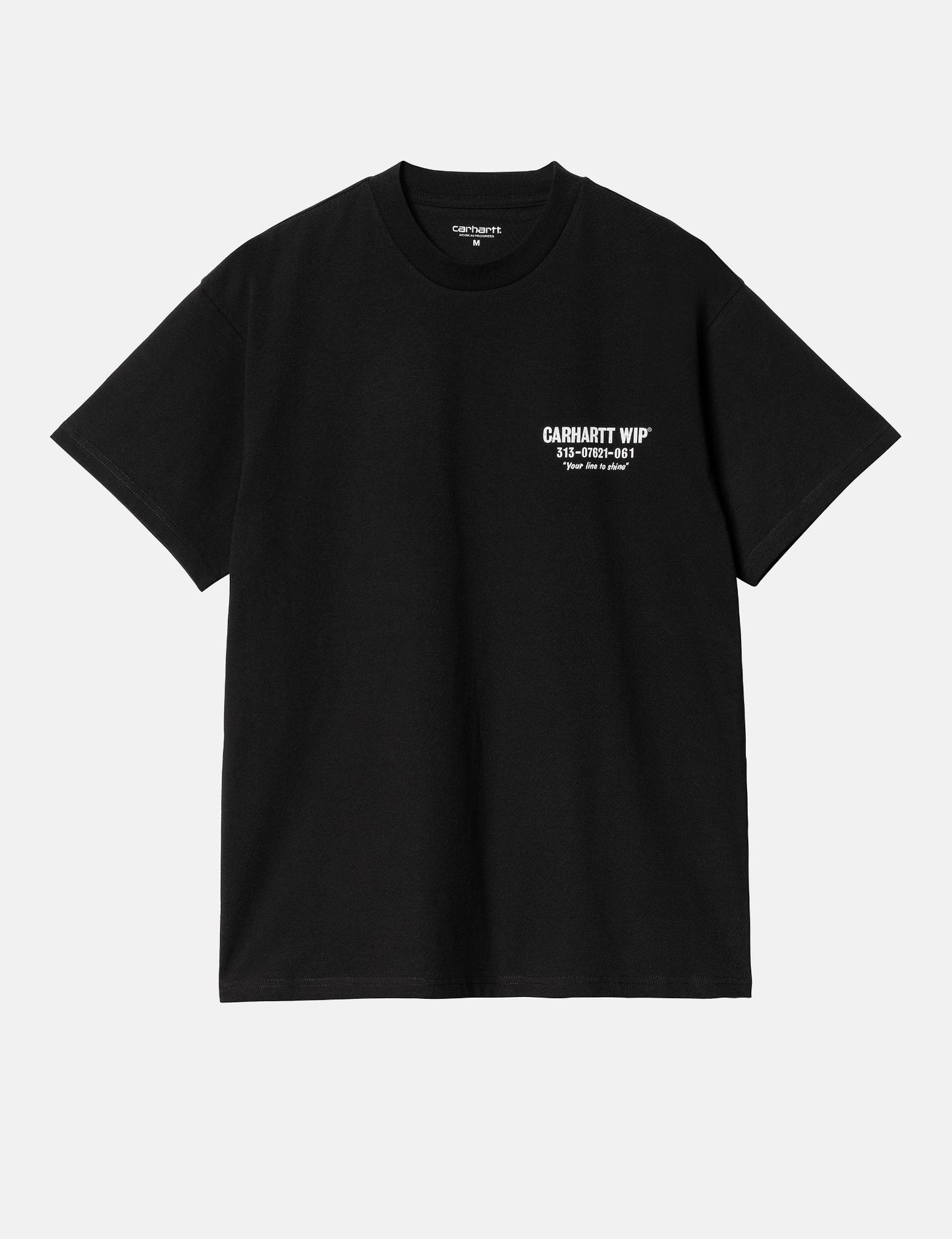 T-shirt Less Troubles (ample) - Noir/Blanc