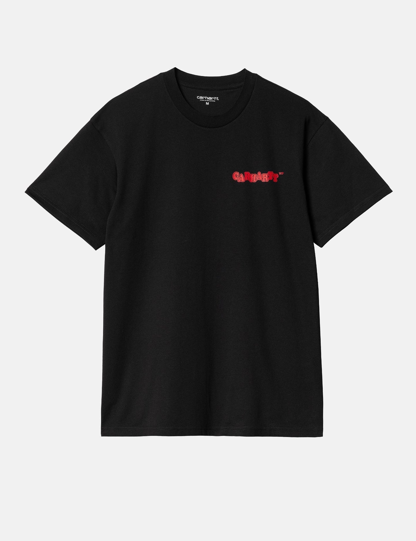 T-Shirt Fast Food (locker geschnitten) – Schwarz/Rot
