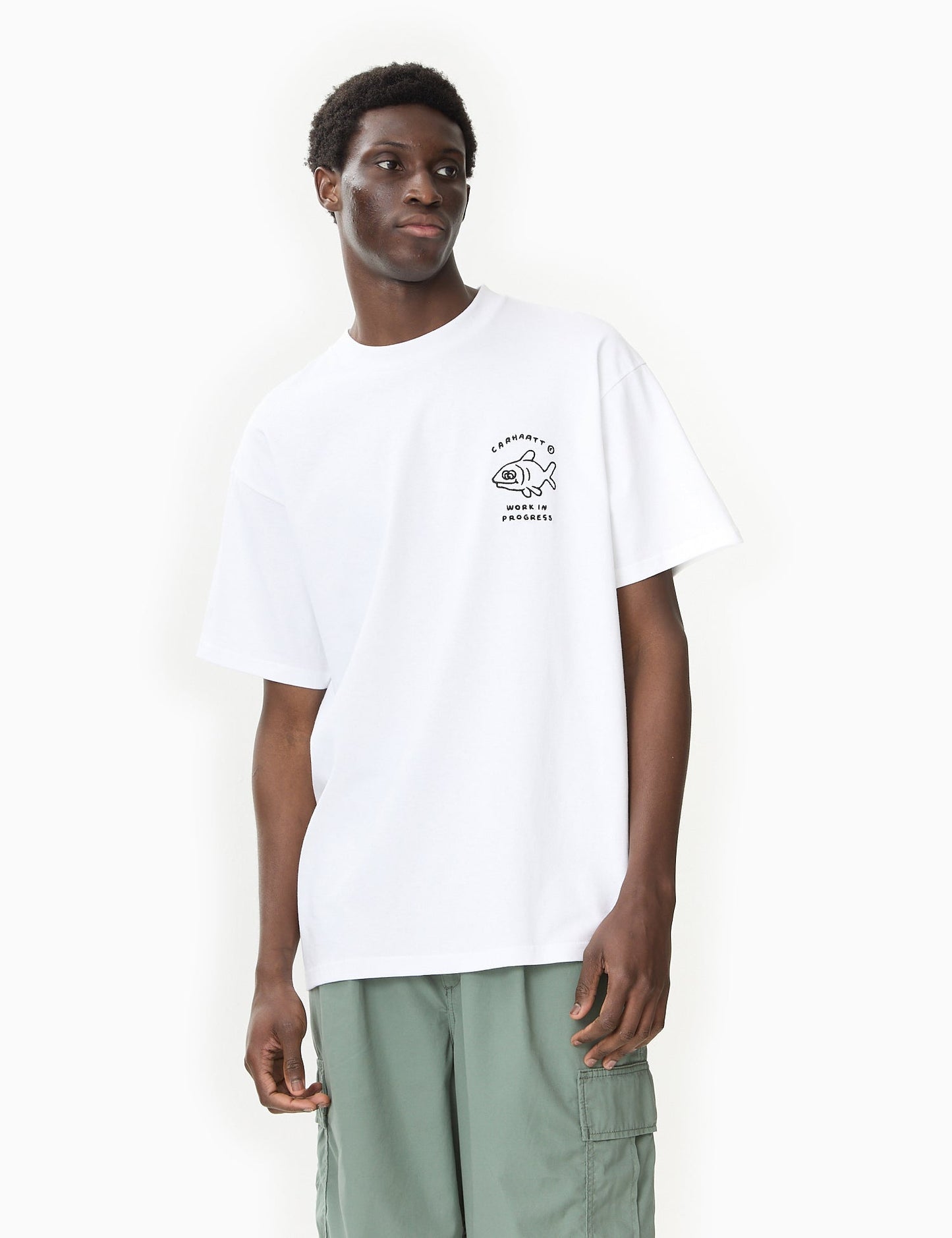 Icons T-Shirt (Locker) – Weiß/Schwarz