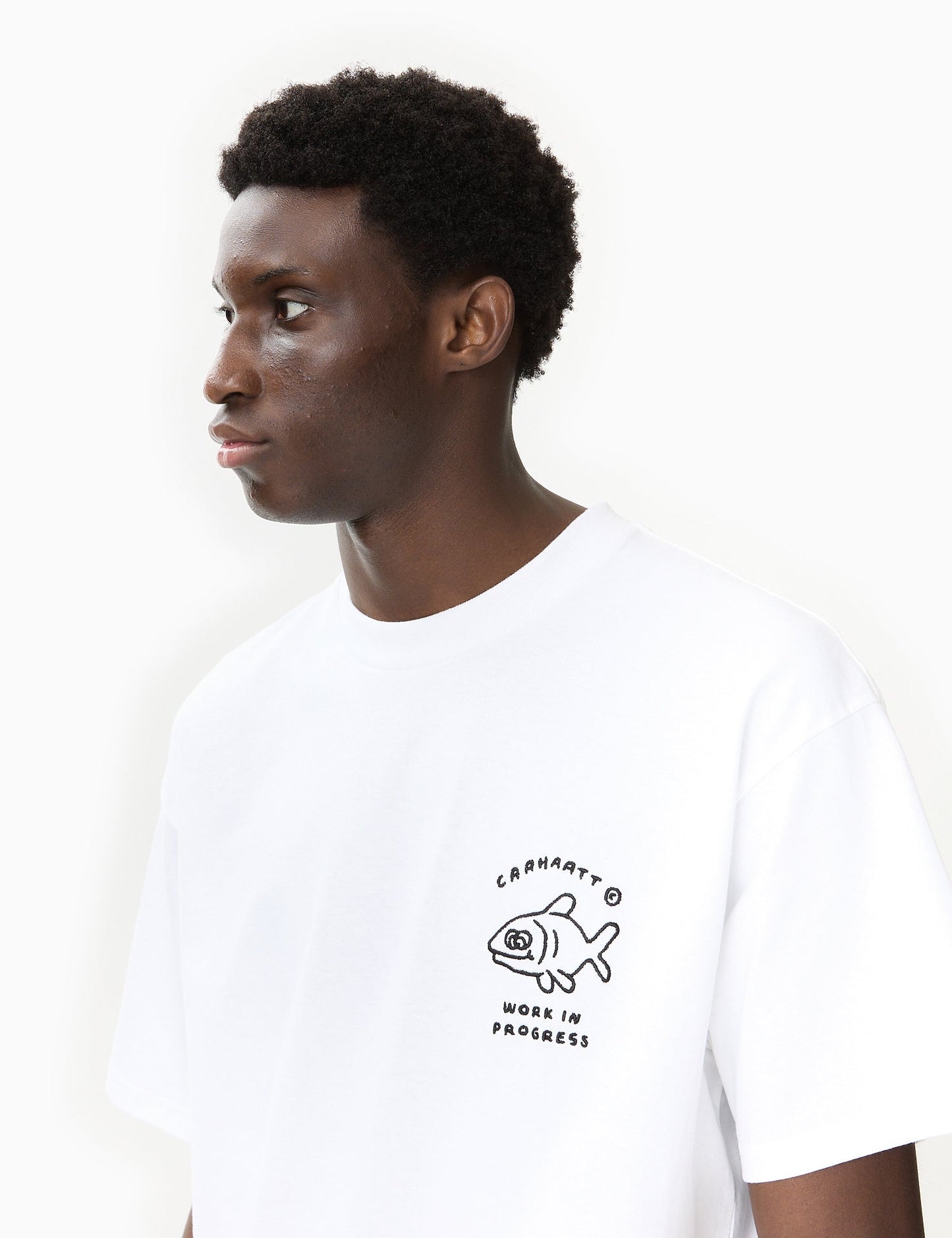 Icons T-Shirt (Locker) – Weiß/Schwarz