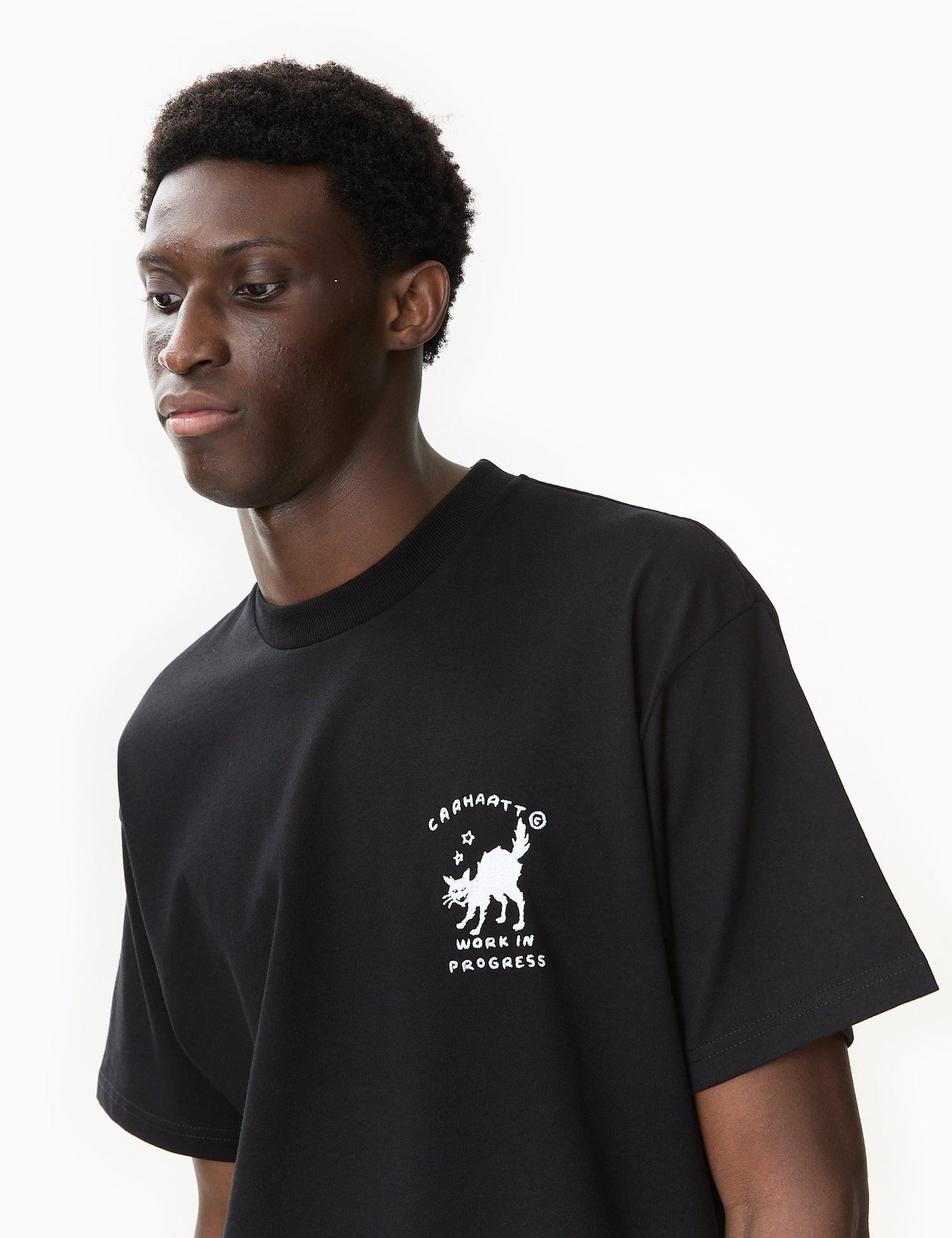 Icons T-Shirt (locker geschnitten) – Schwarz/Weiß