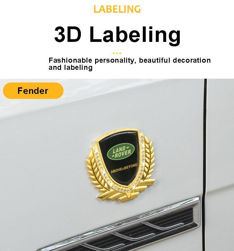 Hot Sale 🎉50% OFF🎉3D Wheat Ear Diamond Metal Creative Car Sticker