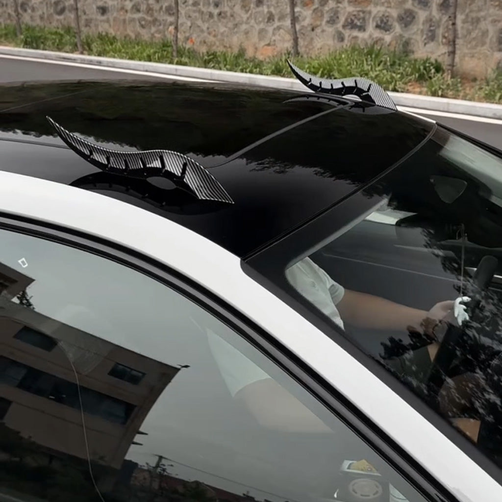 2 Stück Drachenhorn Auto Dach Dekoration